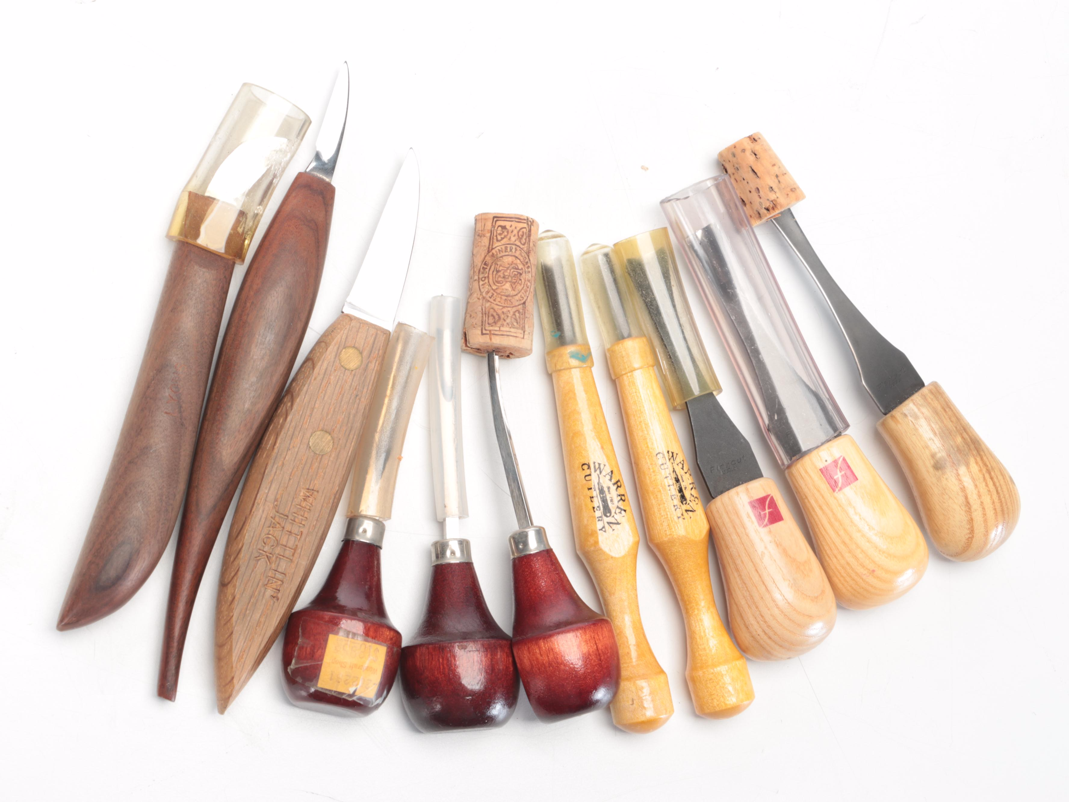 X-ACTO Wooden Tool Chest with Chisels, Other Woodworking Tools