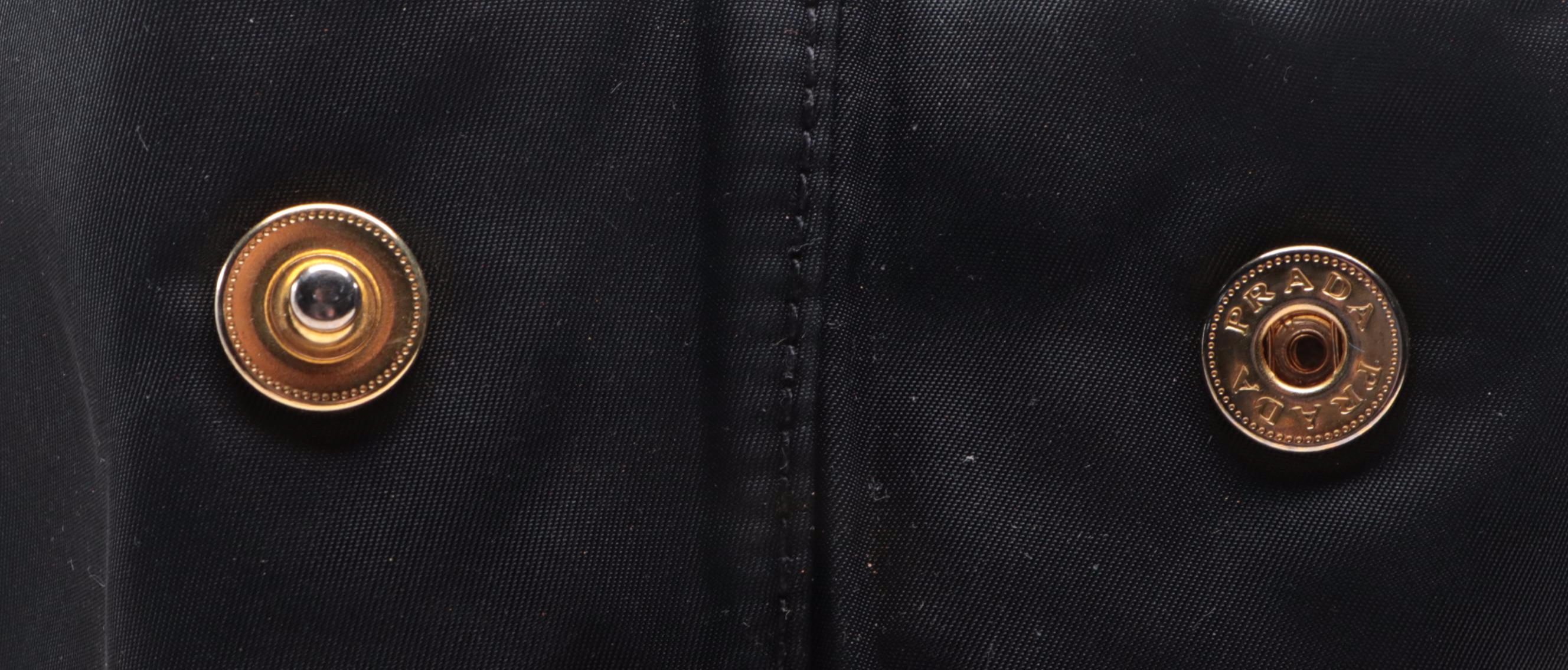 Prada Top Handle Bow Tote in Tessuto Nylon and Leather