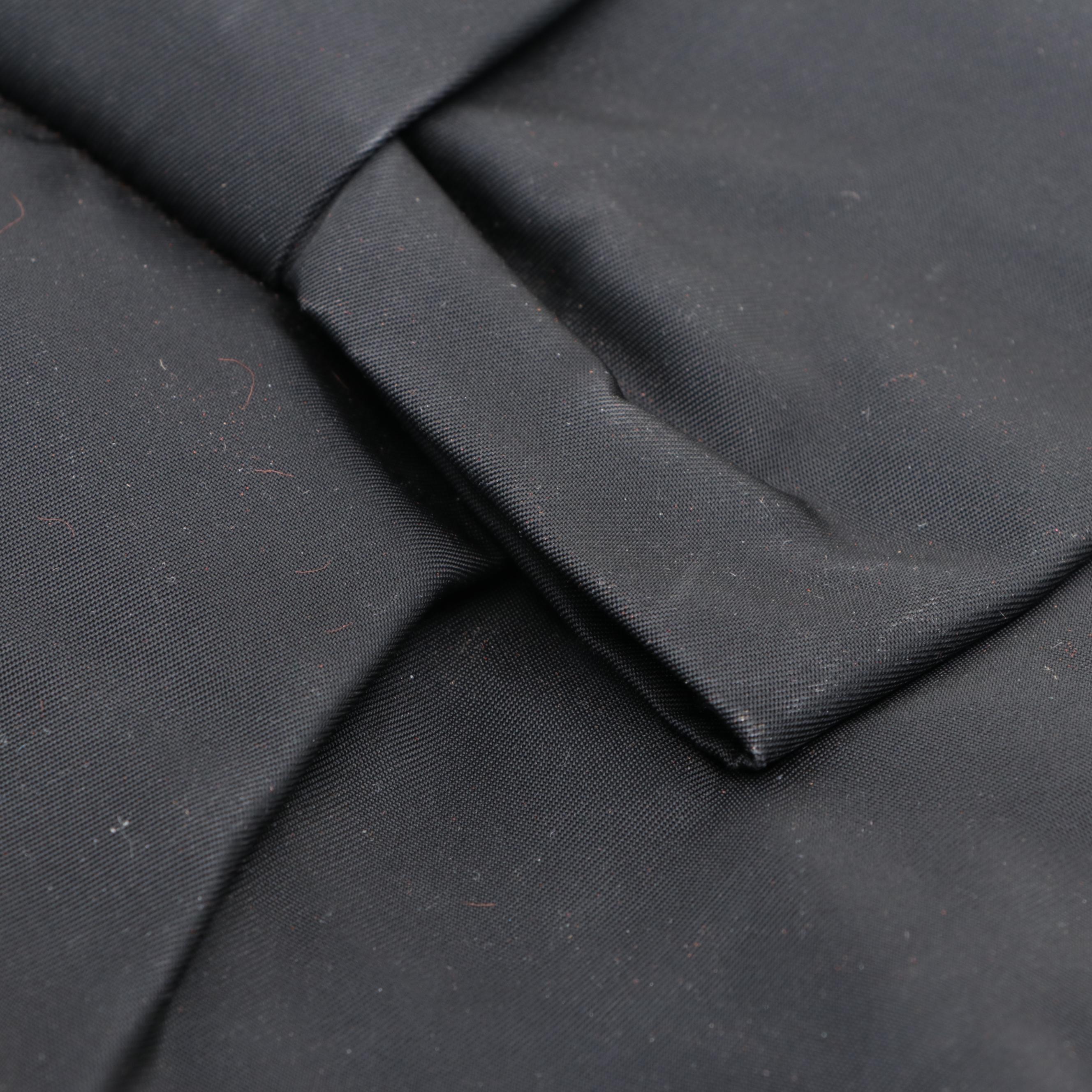 Prada Top Handle Bow Tote in Tessuto Nylon and Leather