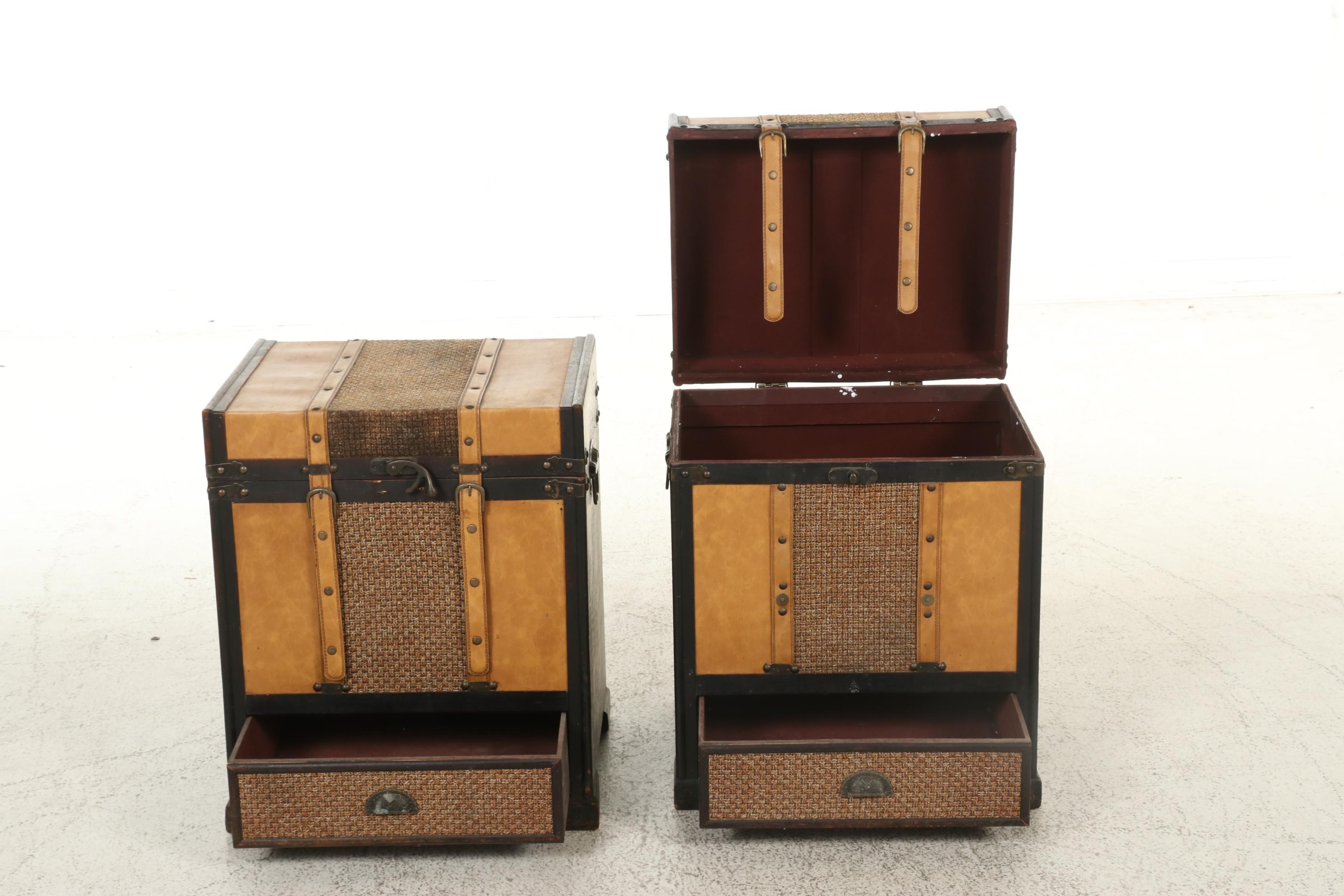 Steamer Trunk Shaped Storage Cubes