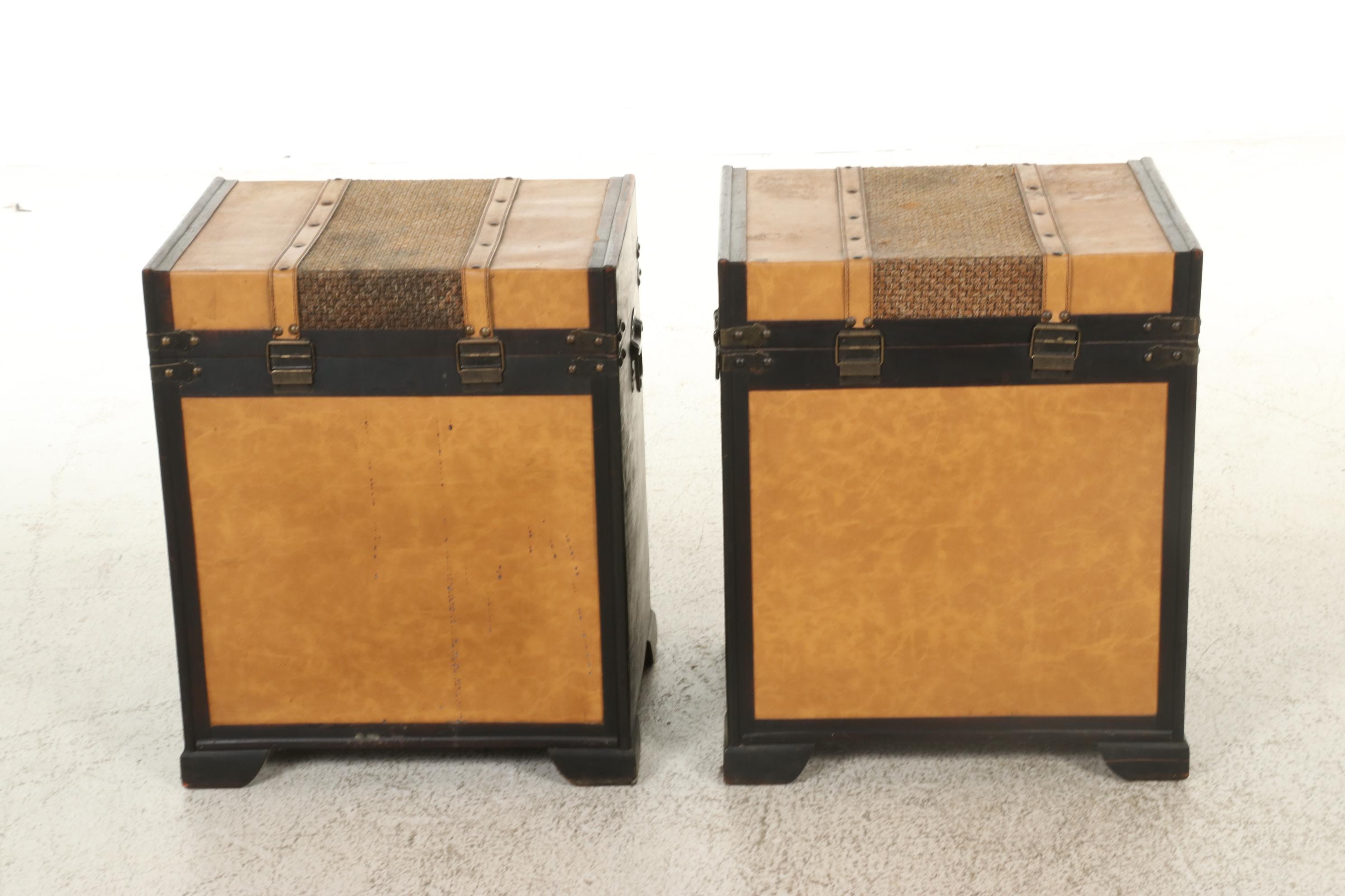 Steamer Trunk Shaped Storage Cubes