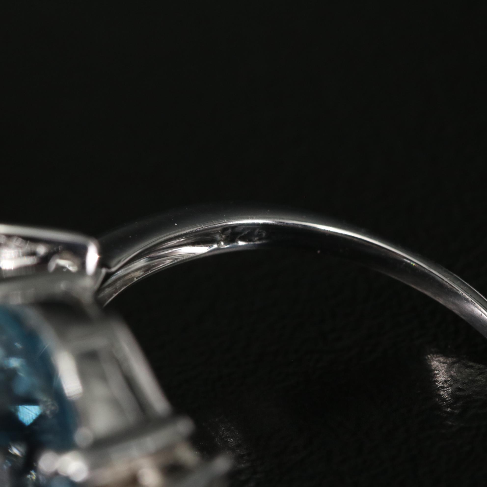 Sterling Blue Topaz and Sapphire Ring