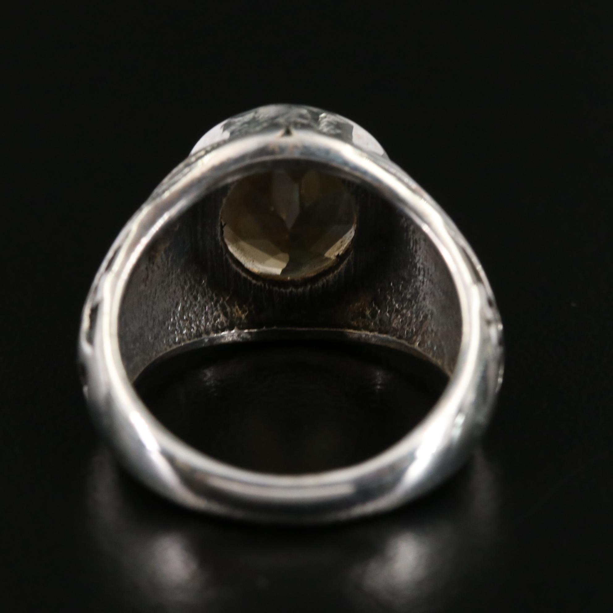 Sterling Citrine Ring