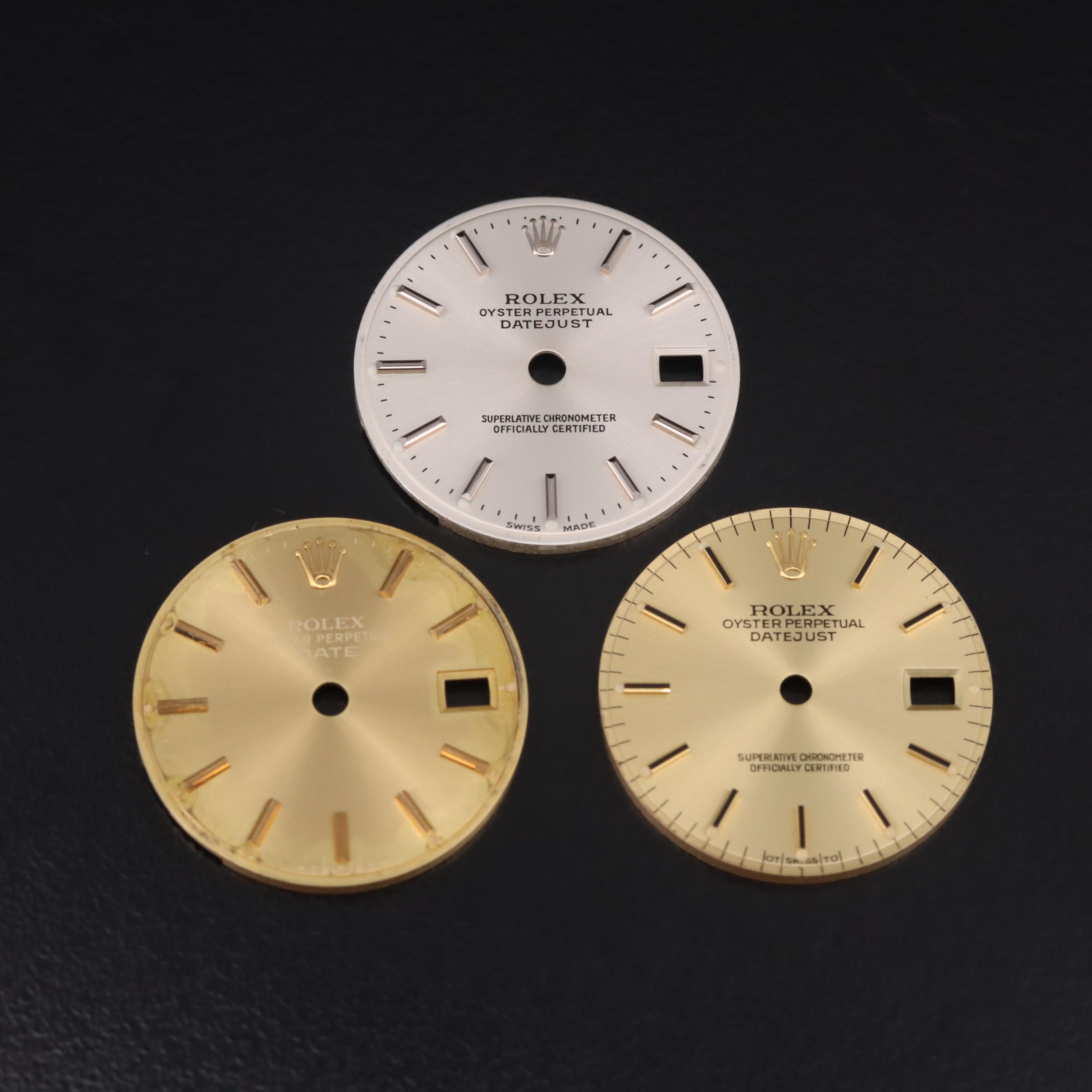 Trio of Rolex Dials