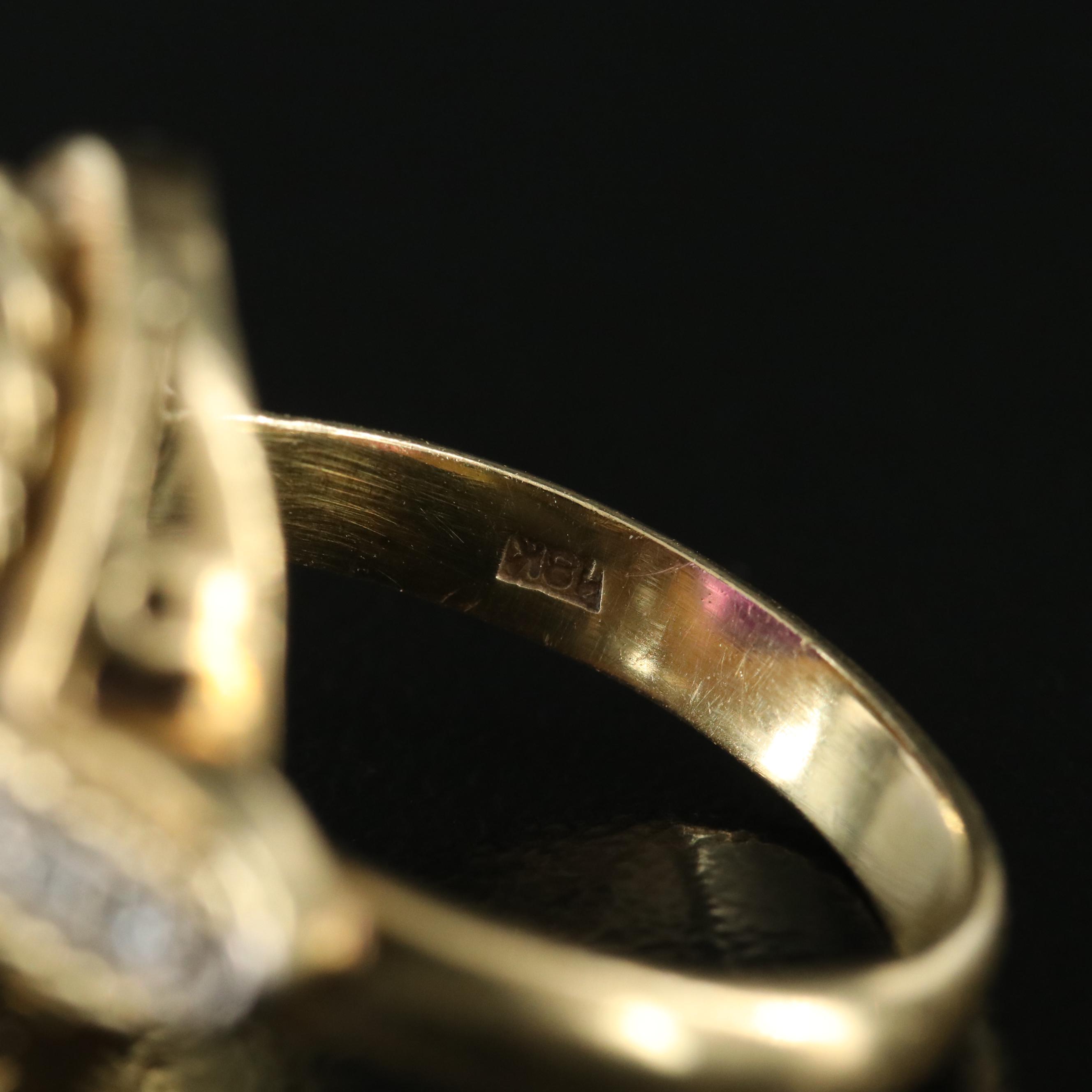 18K Amethyst and Diamond Ring