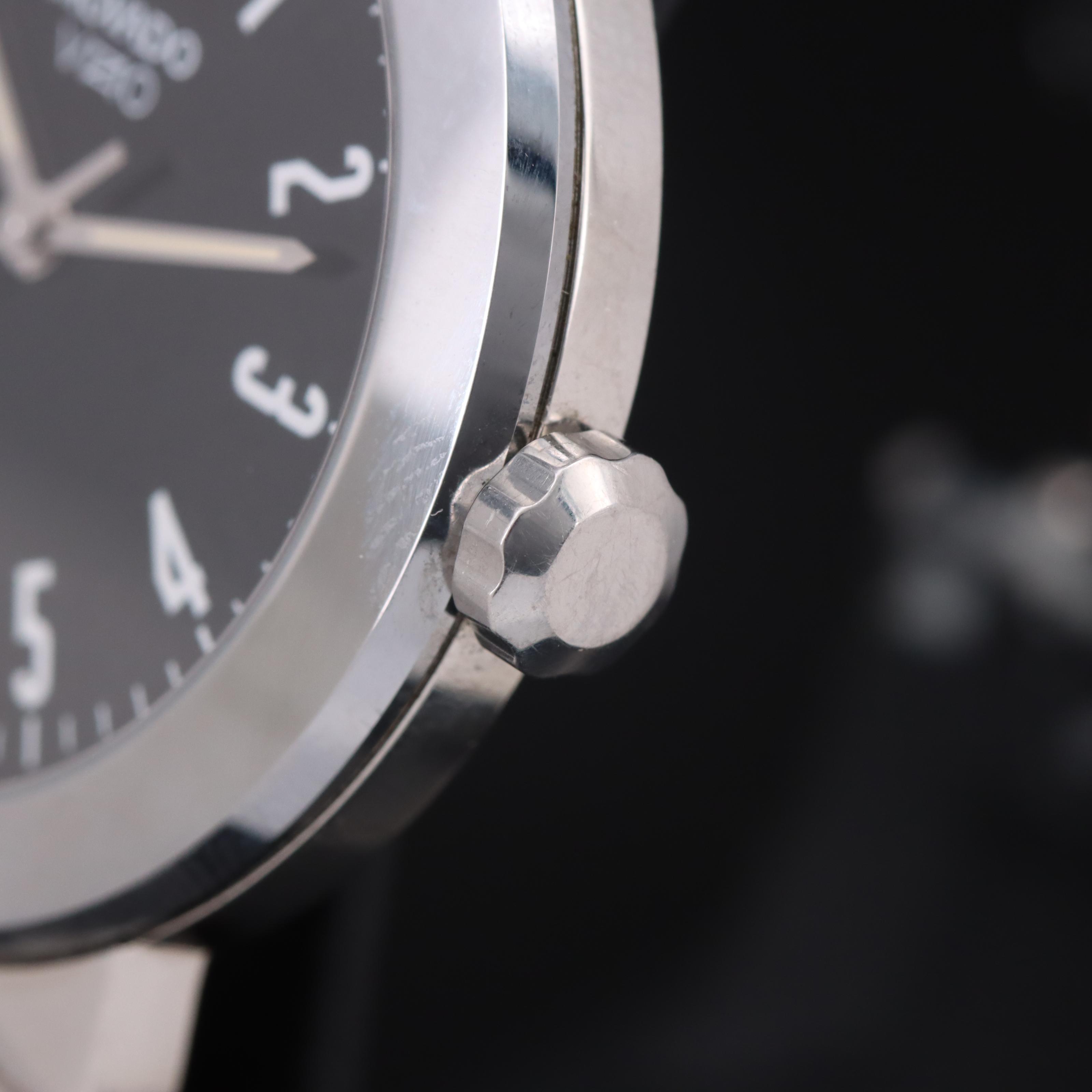 Movado Vizio Stainless Steel Black Dial Watch