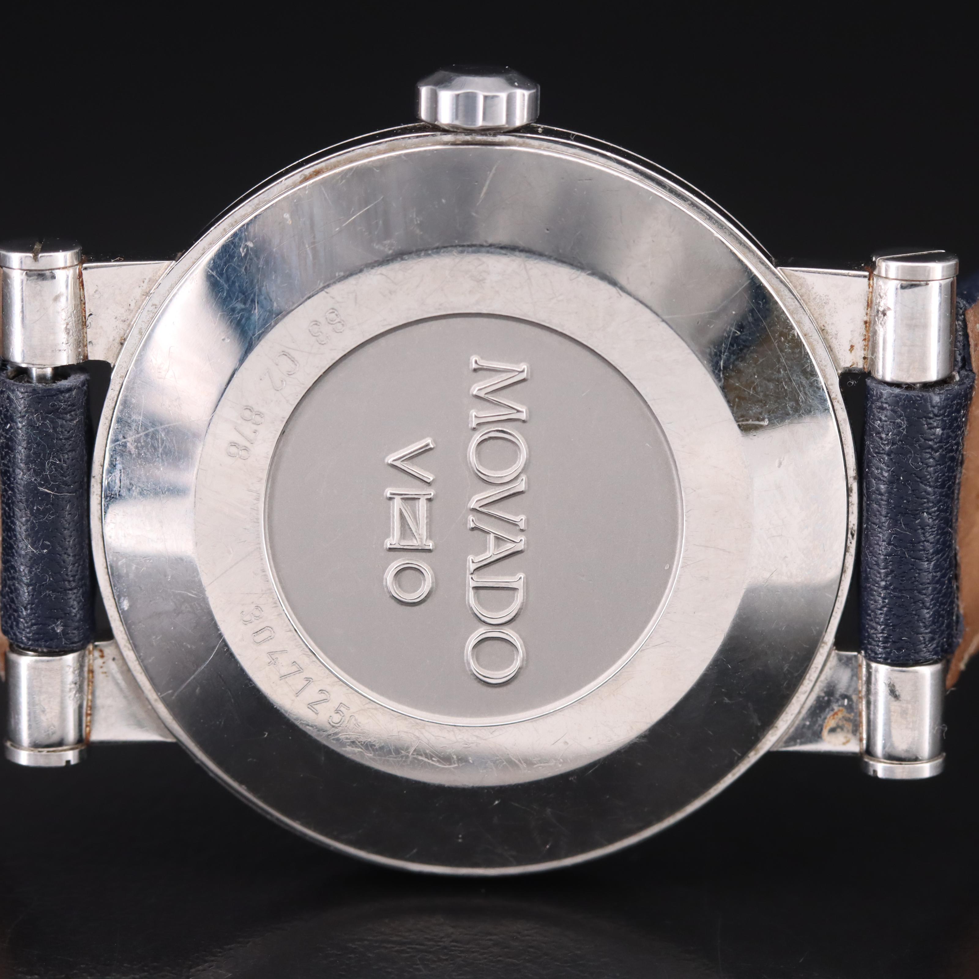 Movado Vizio Stainless Steel Black Dial Watch