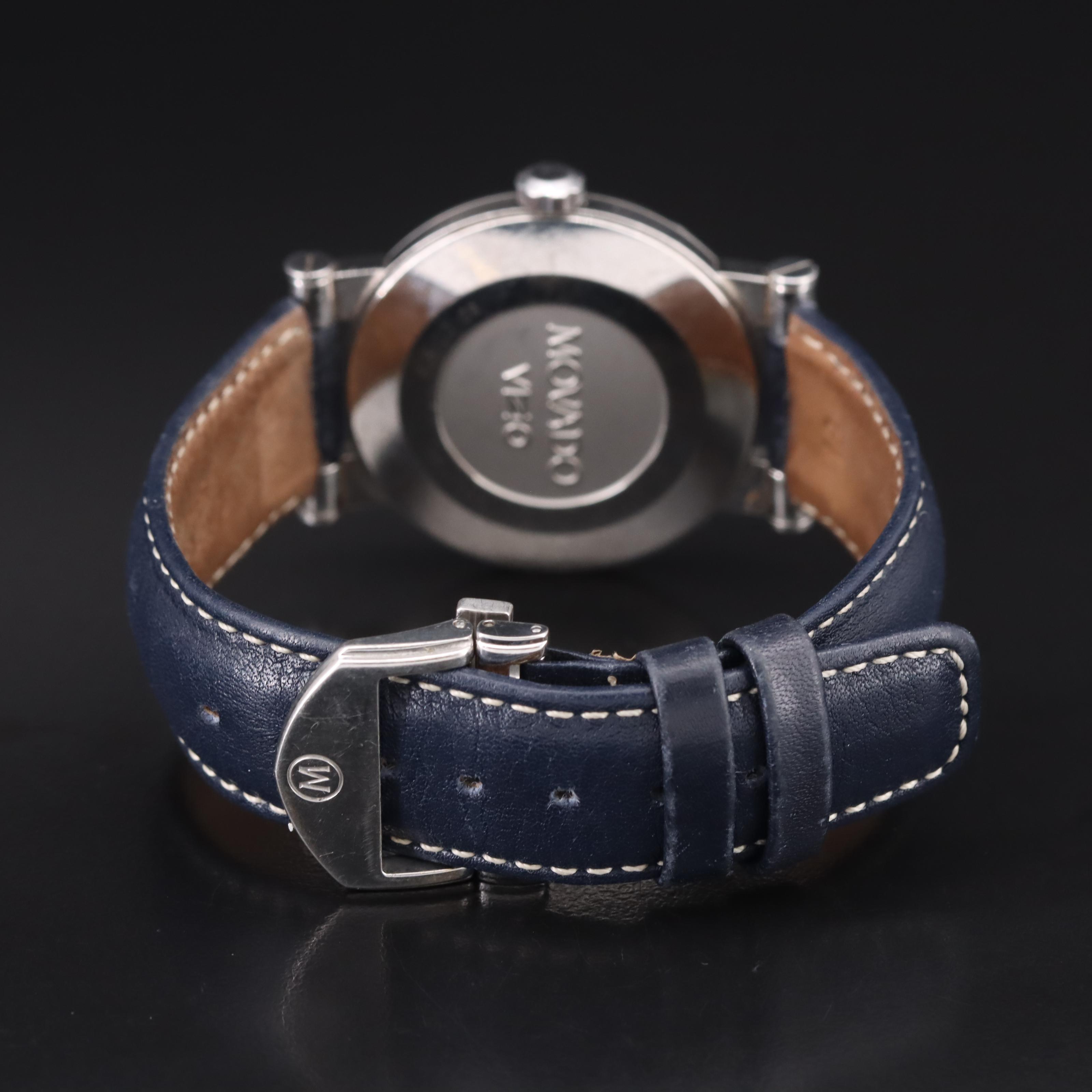 Movado Vizio Stainless Steel Black Dial Watch