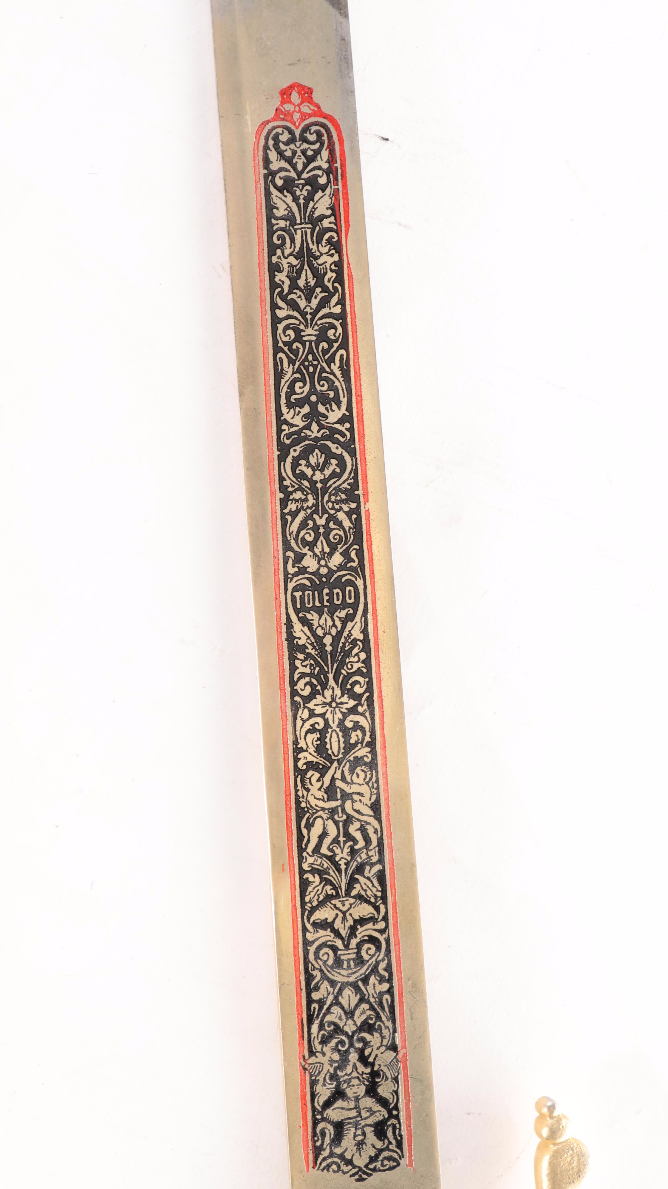 Spanish Style Replica Toledo Cutlass Sword