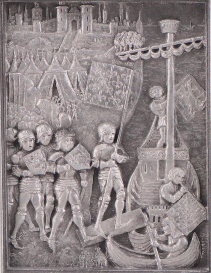 Marcus Designs Metal-Coated Cast Chalkware Relief Plaques