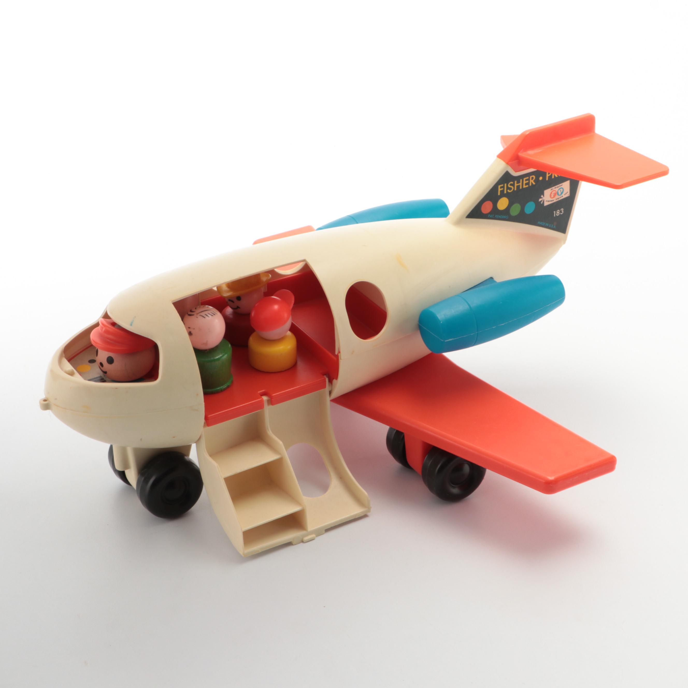 Fisher-Price Parking Ramp and Plane with Weebleville Airport