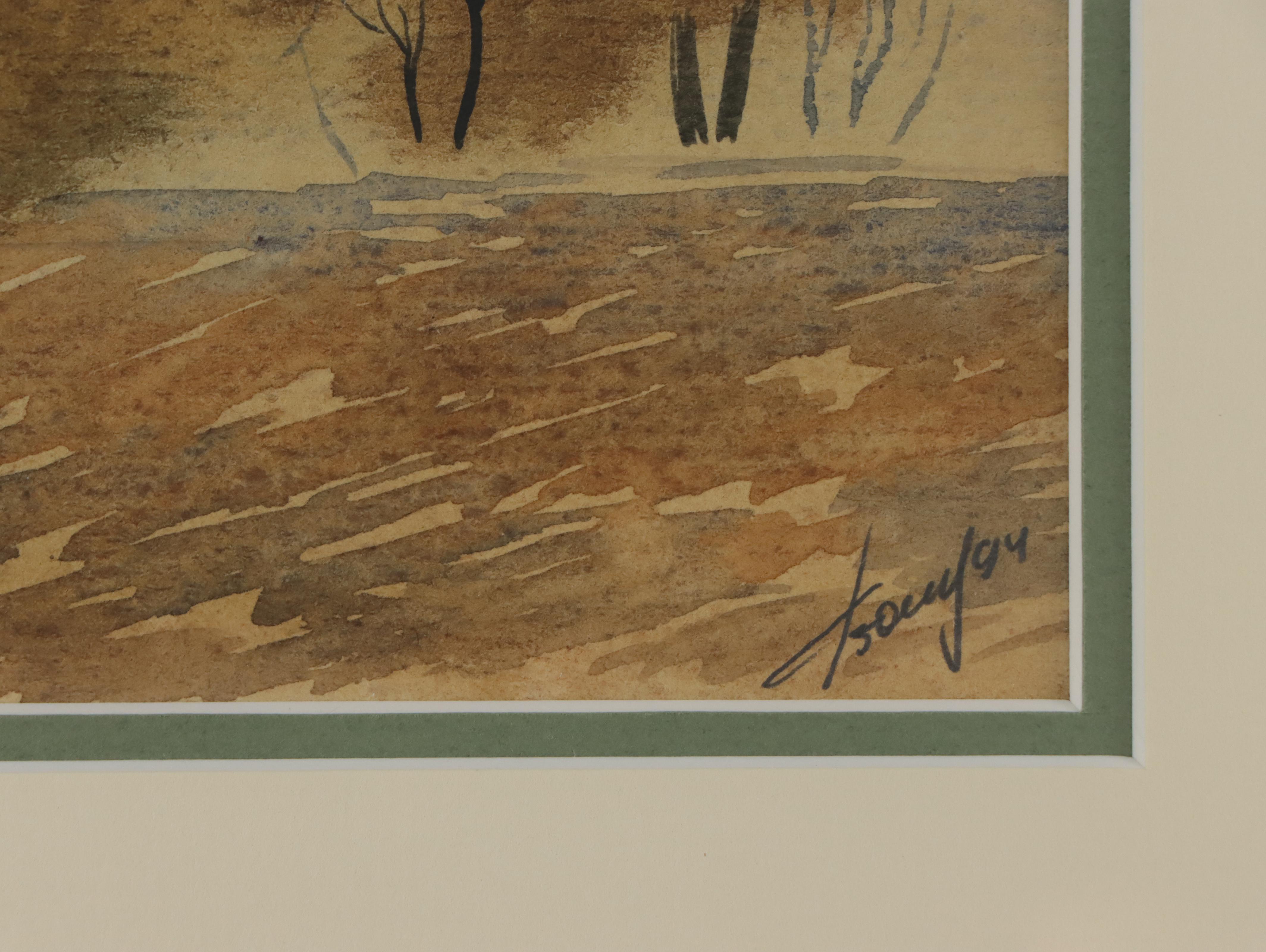 Watercolor Painting of Church