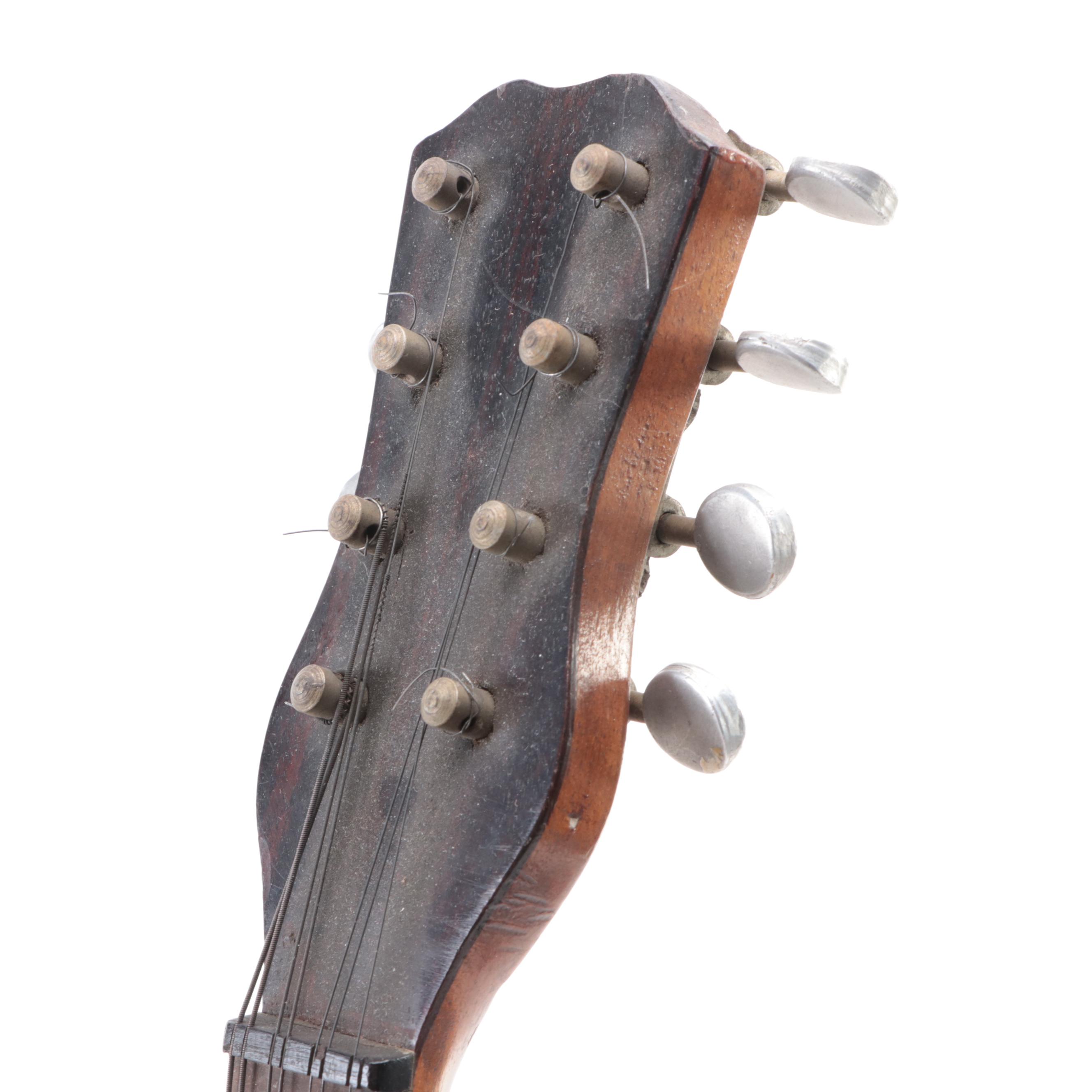 Italian Style Turtle Shell Inlaid Bowl Back Mandolin