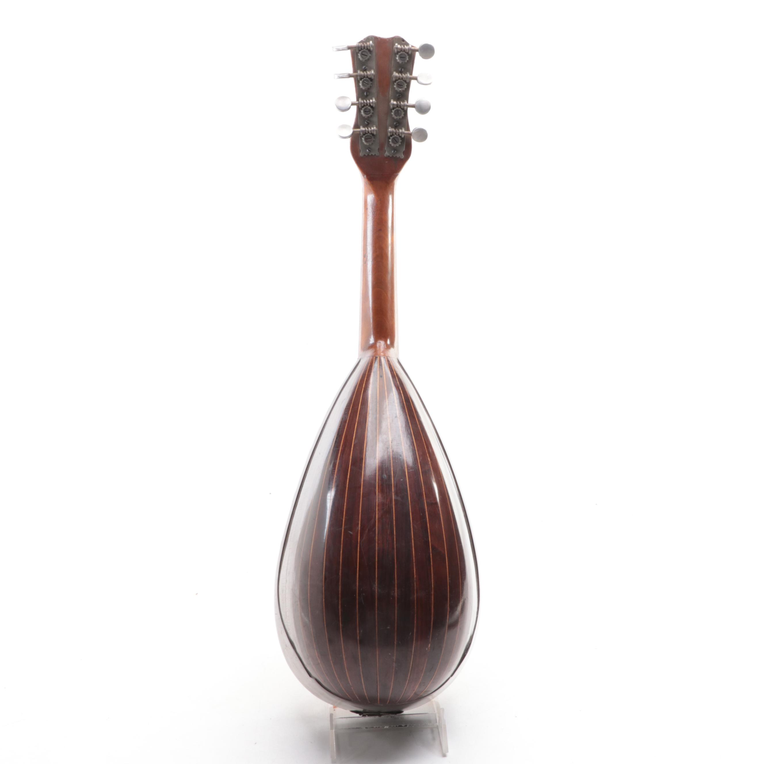 Italian Style Turtle Shell Inlaid Bowl Back Mandolin