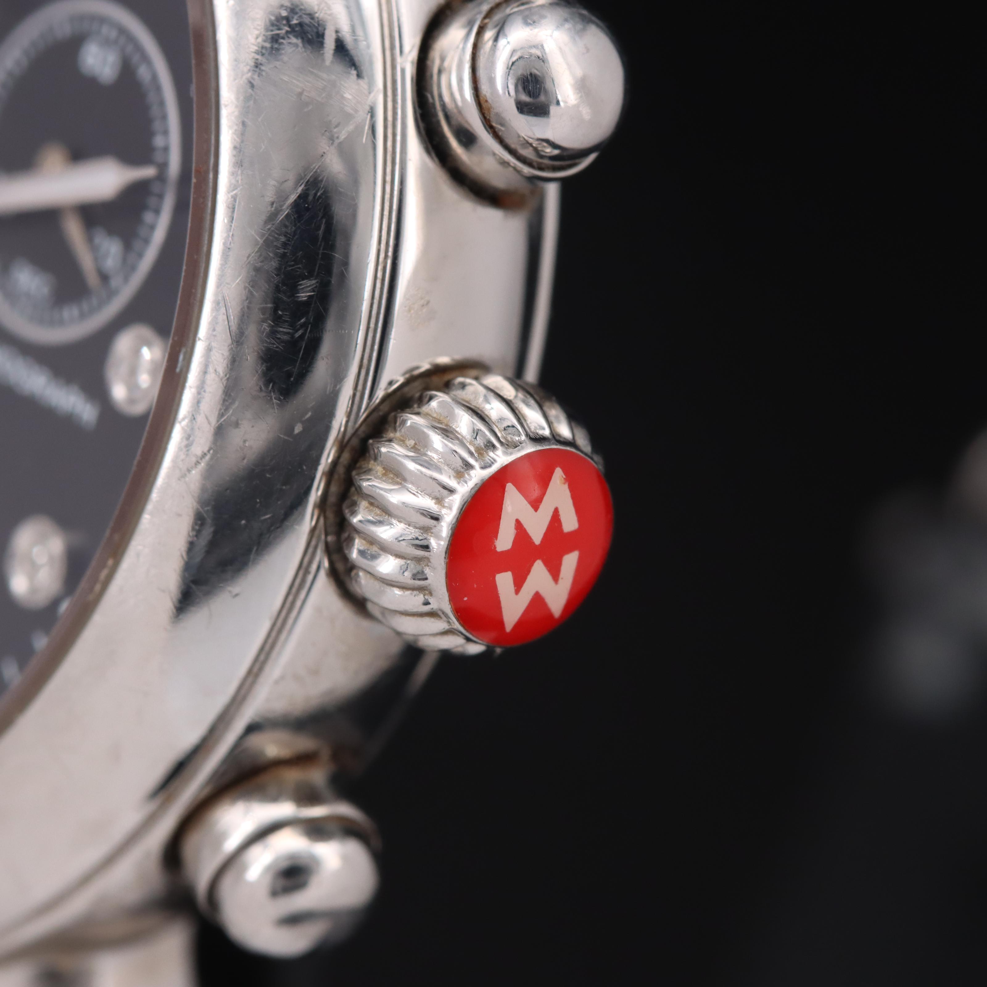 Michele CSX Diamond Dial Chronograph Watch