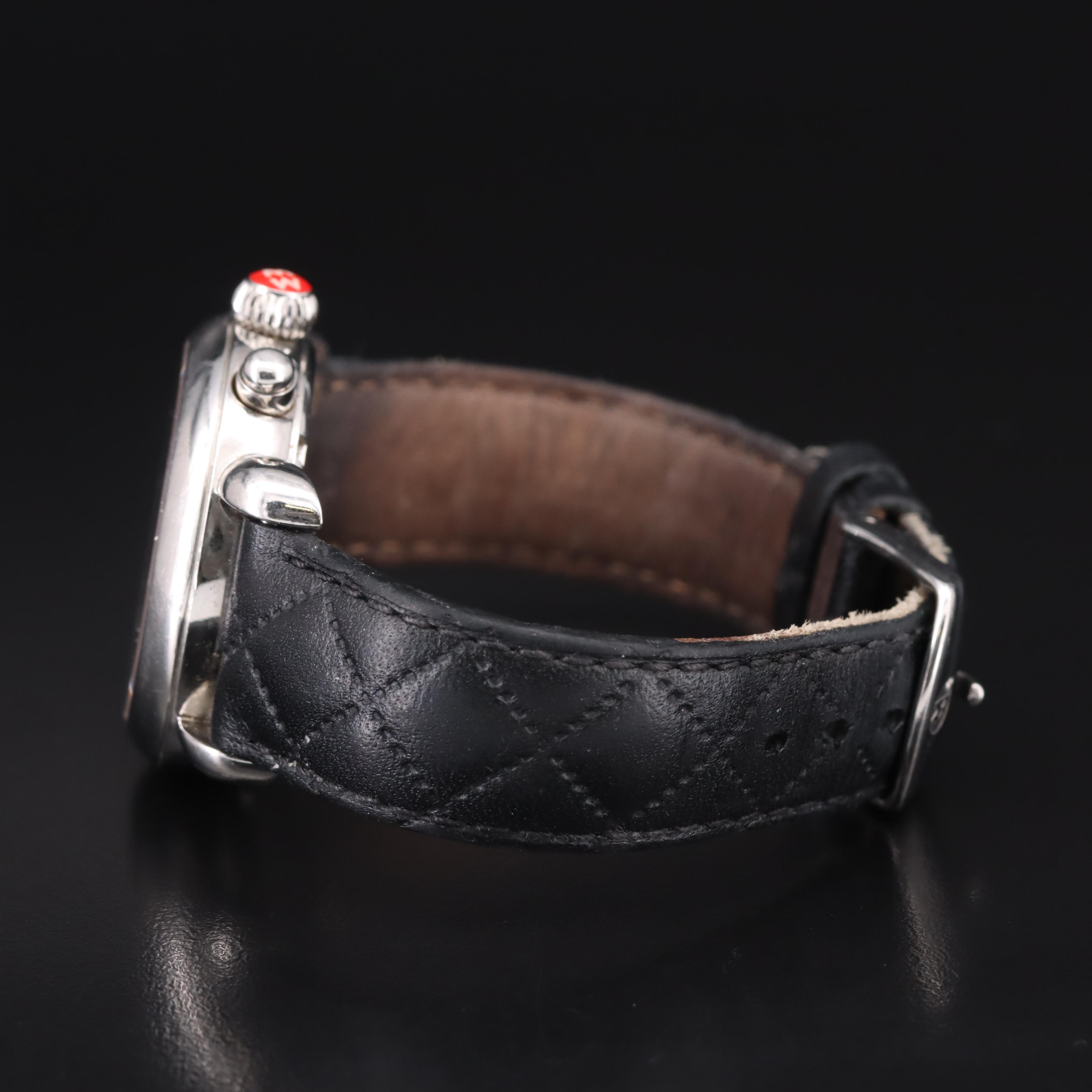 Michele CSX Diamond Dial Chronograph Watch