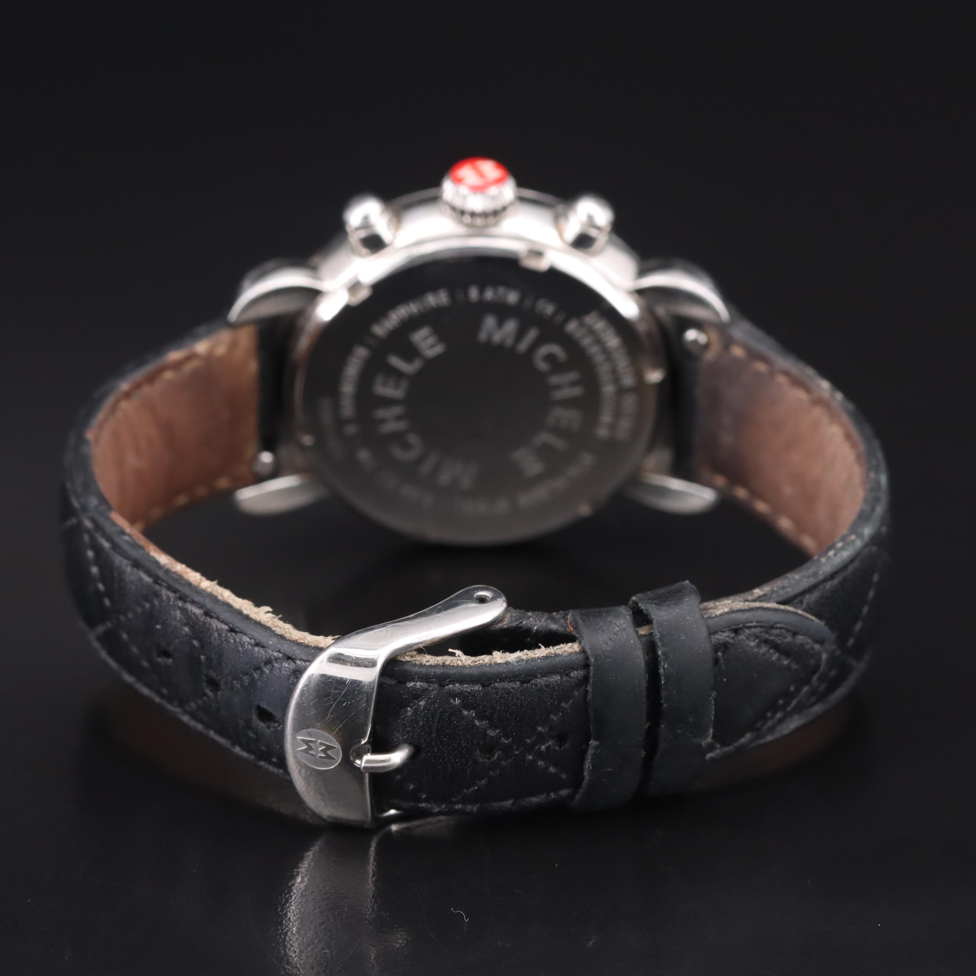 Michele CSX Diamond Dial Chronograph Watch