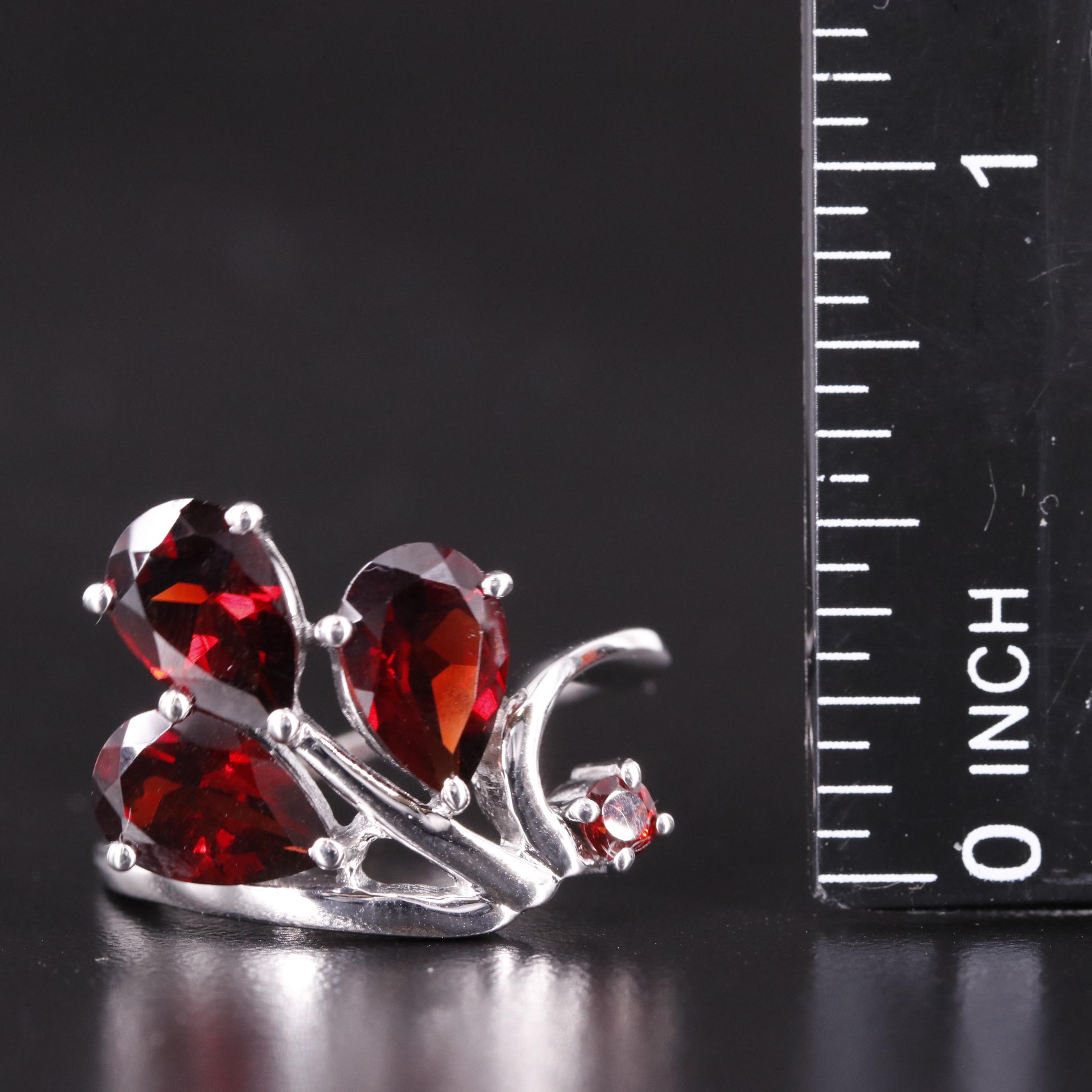 Sterling Garnet Ring