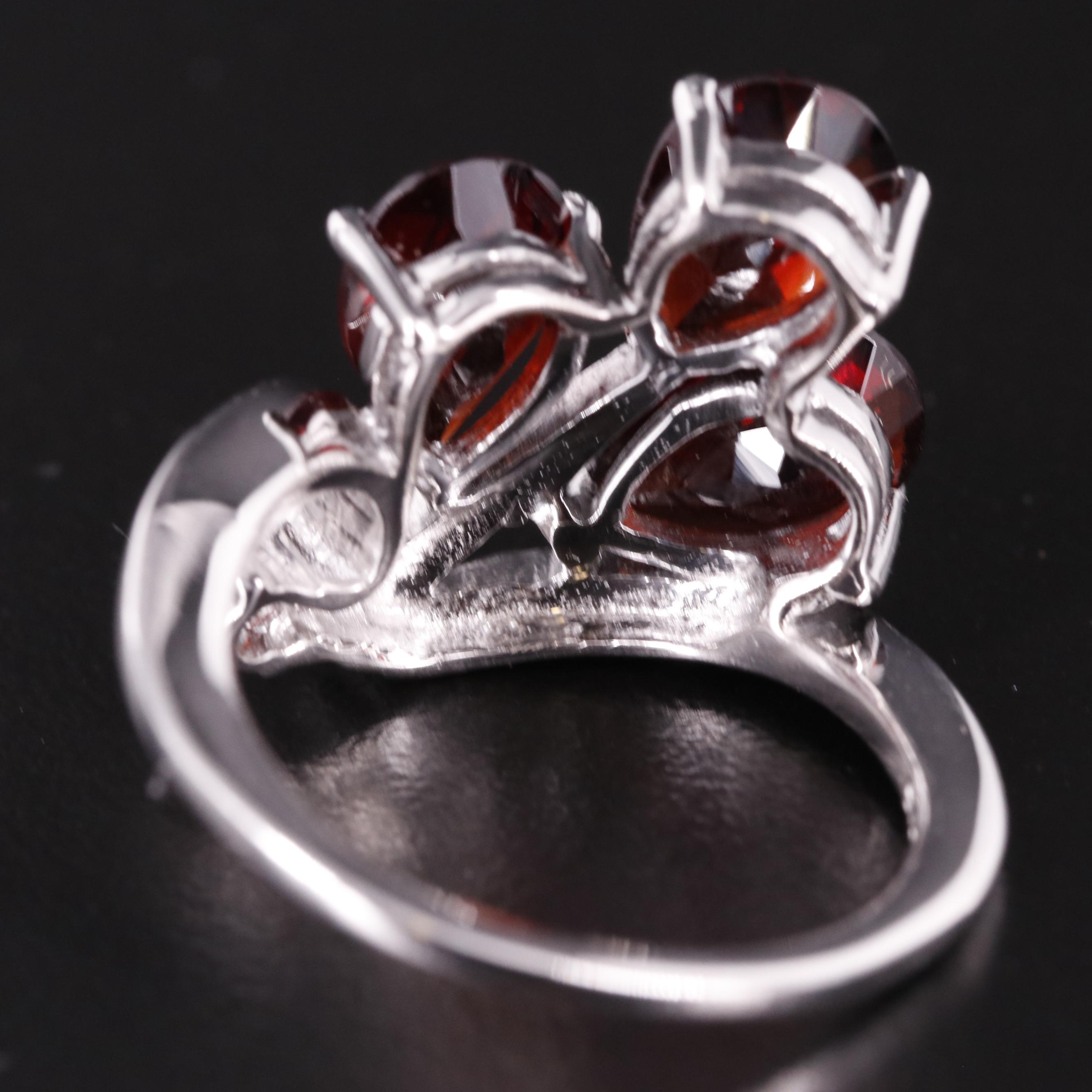 Sterling Garnet Ring