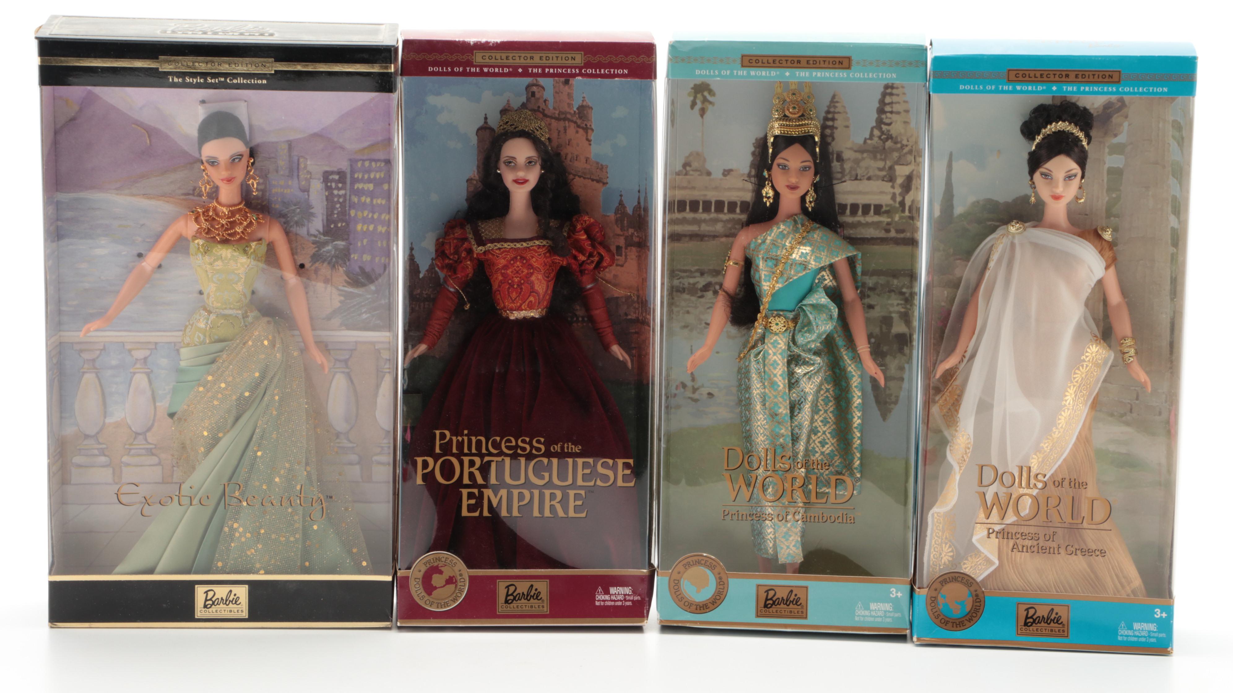 Chinese Empress Barbie and Other Collector Edition Dolls of The World Barbies