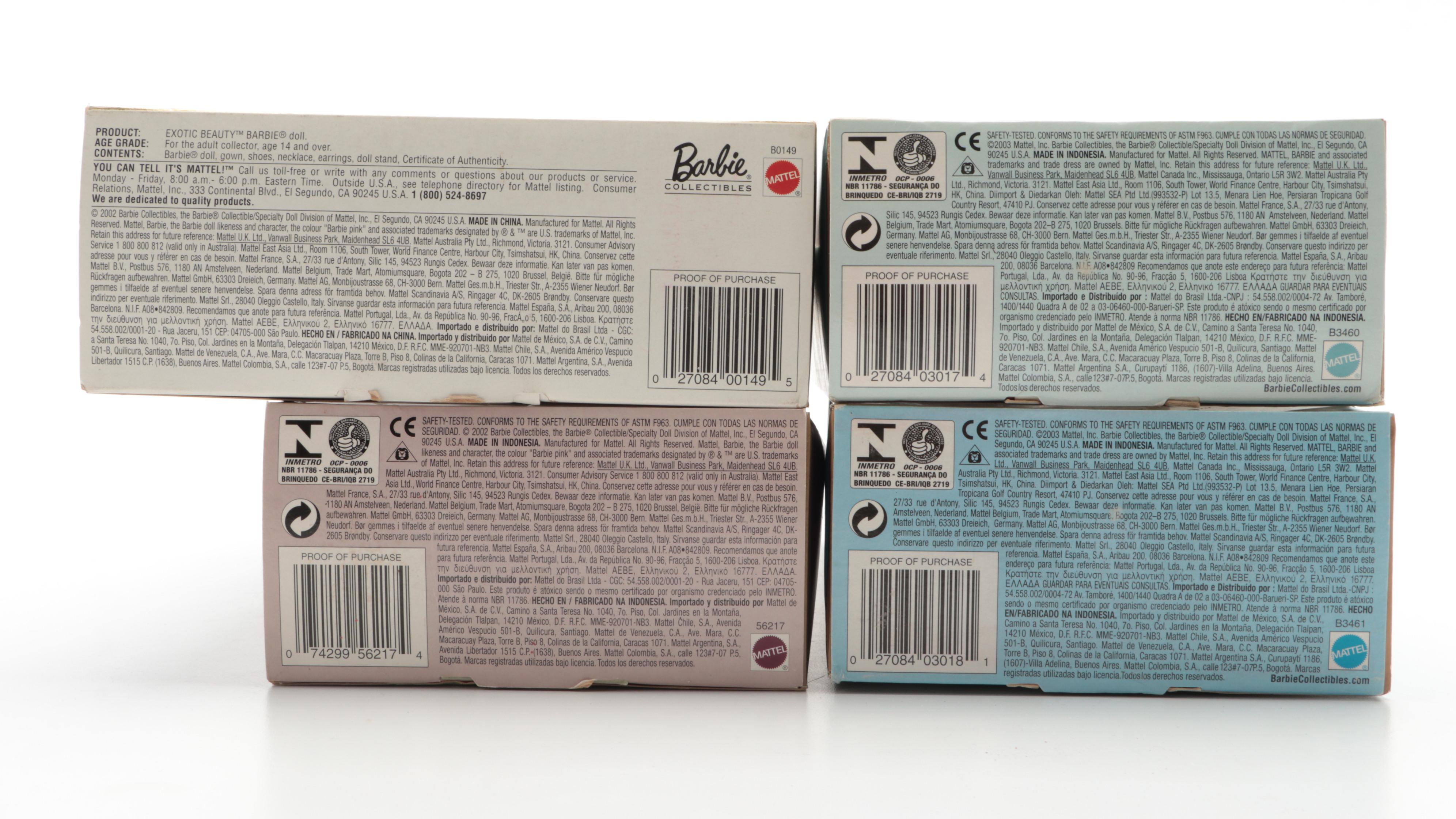 Chinese Empress Barbie and Other Collector Edition Dolls of The World Barbies