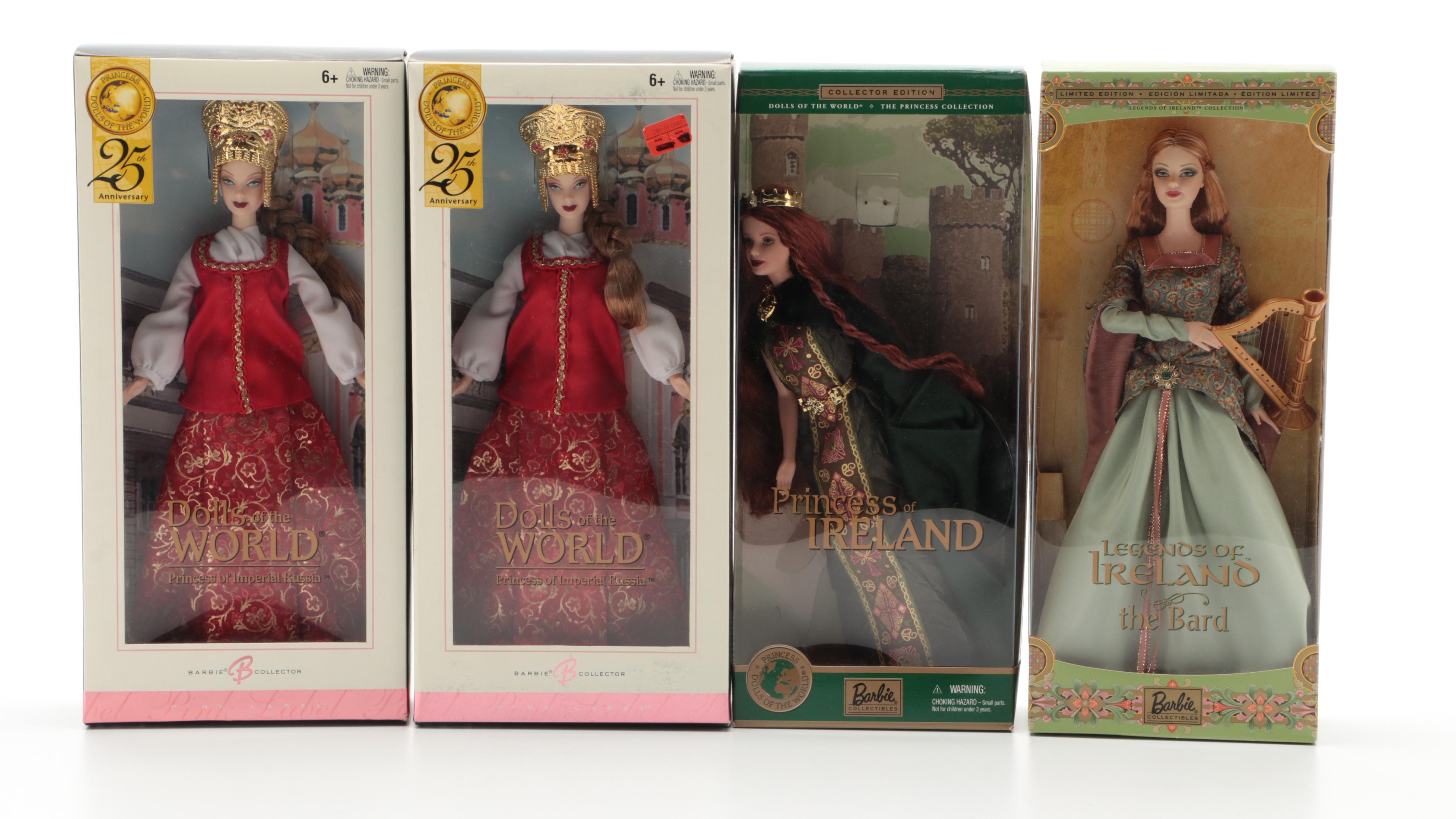 Chinese Empress Barbie and Other Collector Edition Dolls of The World Barbies