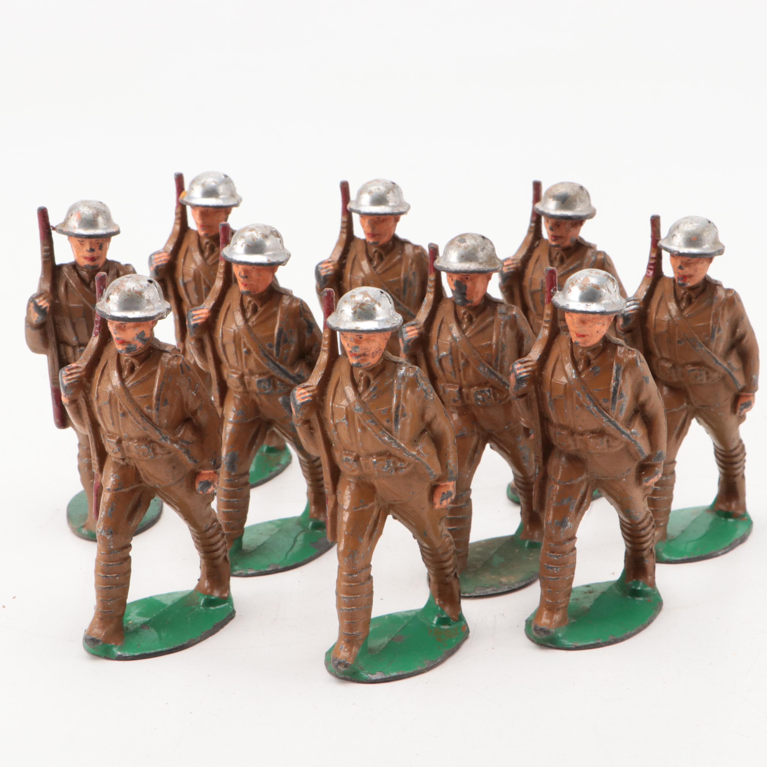Manoil Lead World War I Toy Soliders, Mid 20th Century