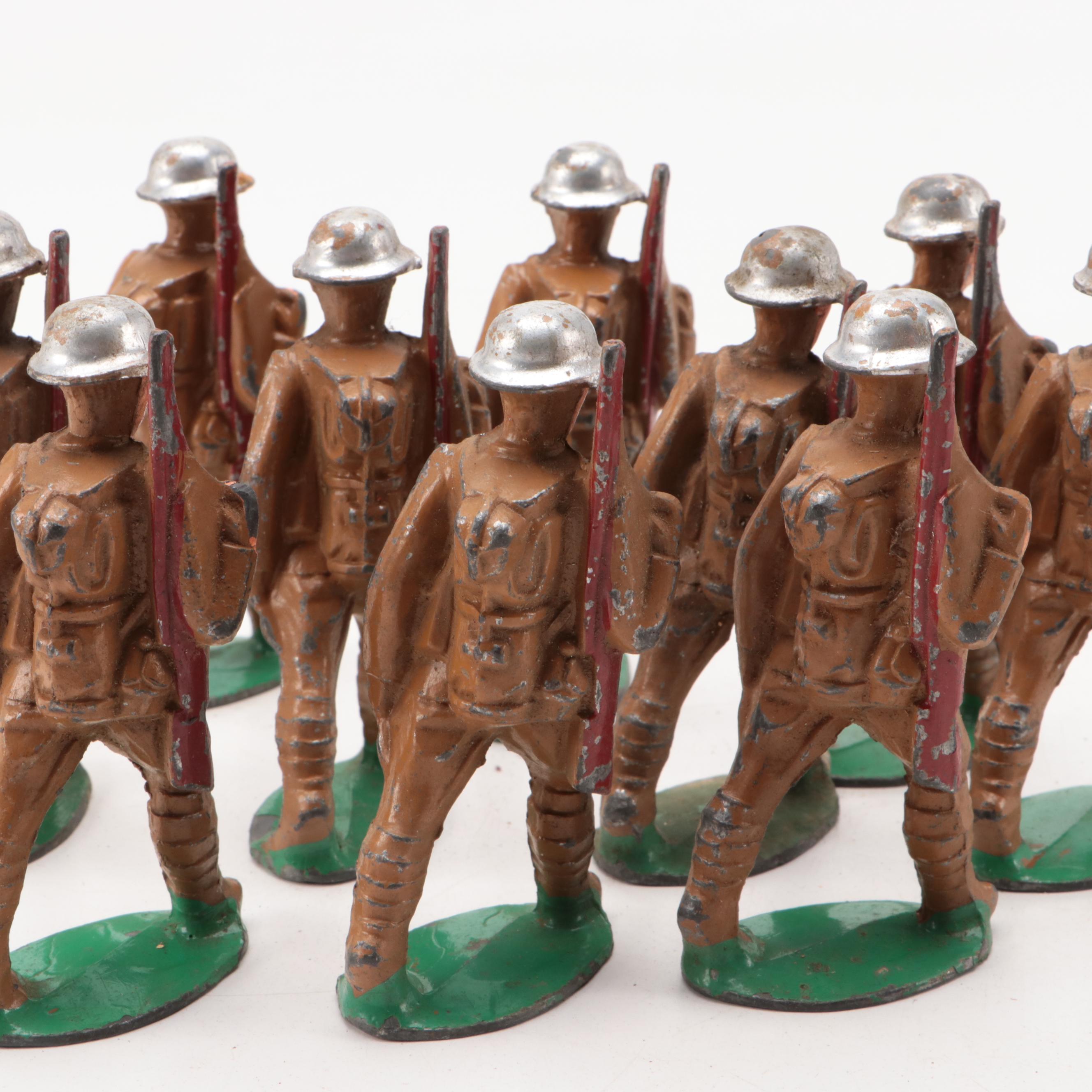 Manoil Lead World War I Toy Soliders, Mid 20th Century