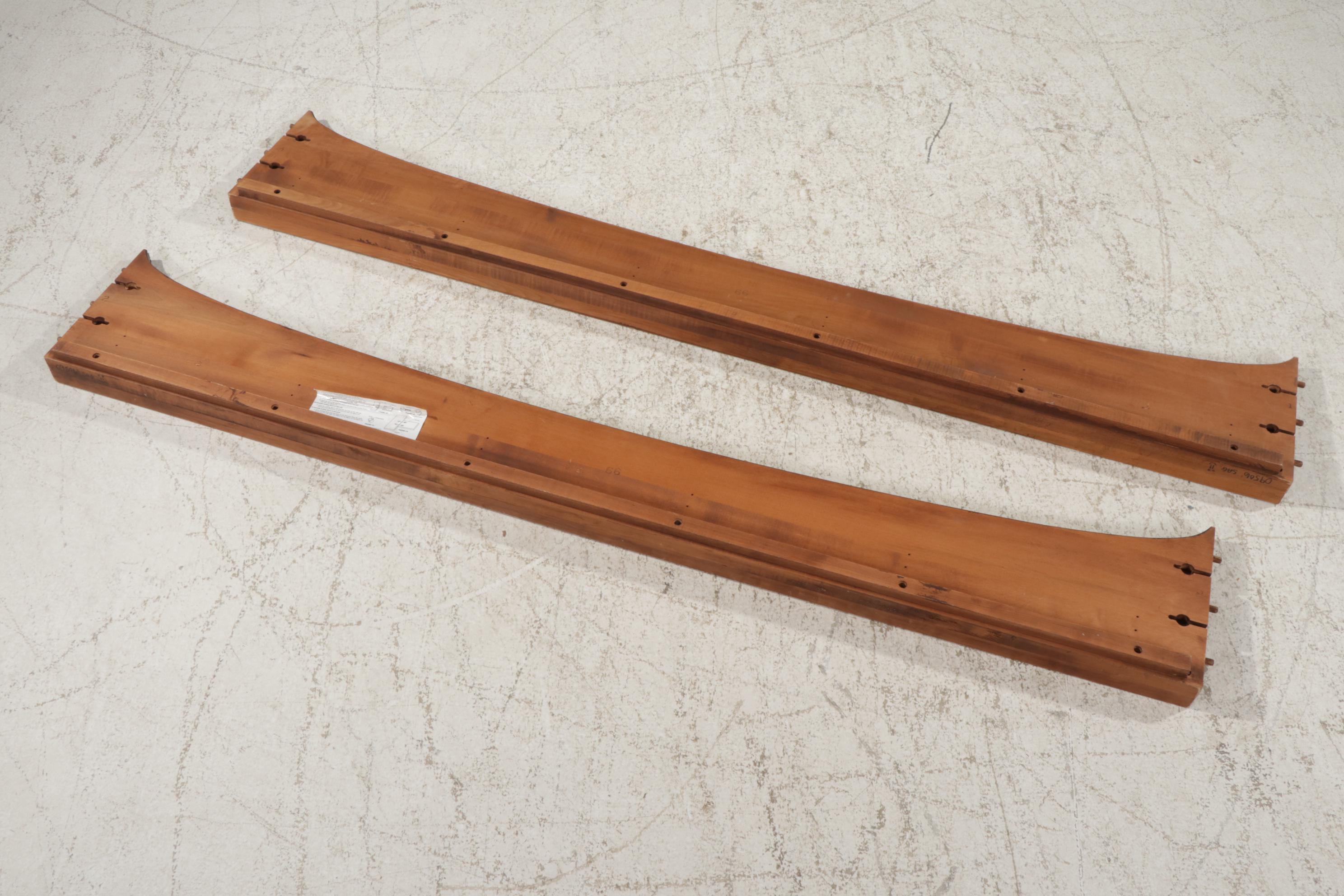 Harden Bonded Leather and Wood King Sleigh Bed Frame