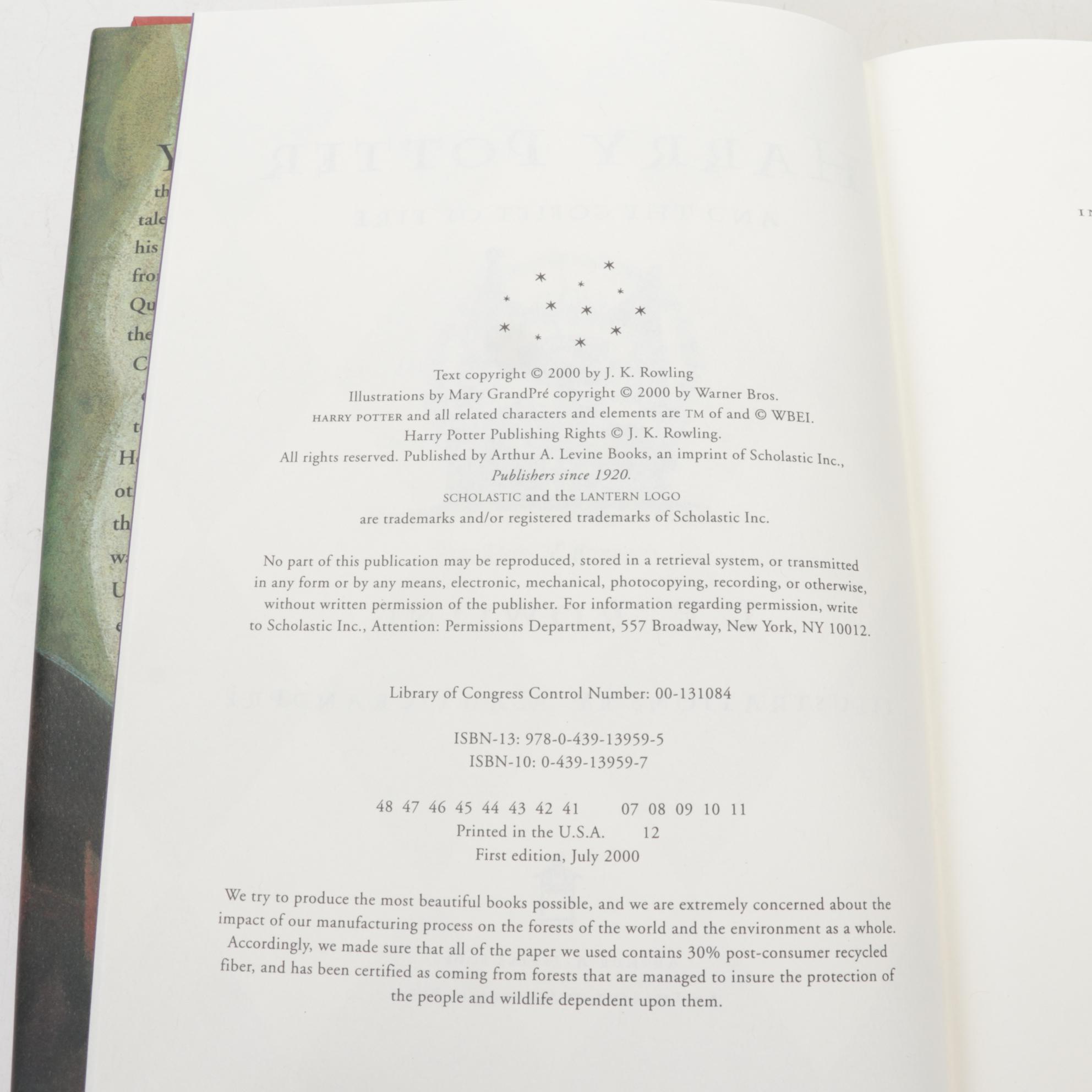 First American Edition "Harry Potter" Complete Series Trunk Box Set