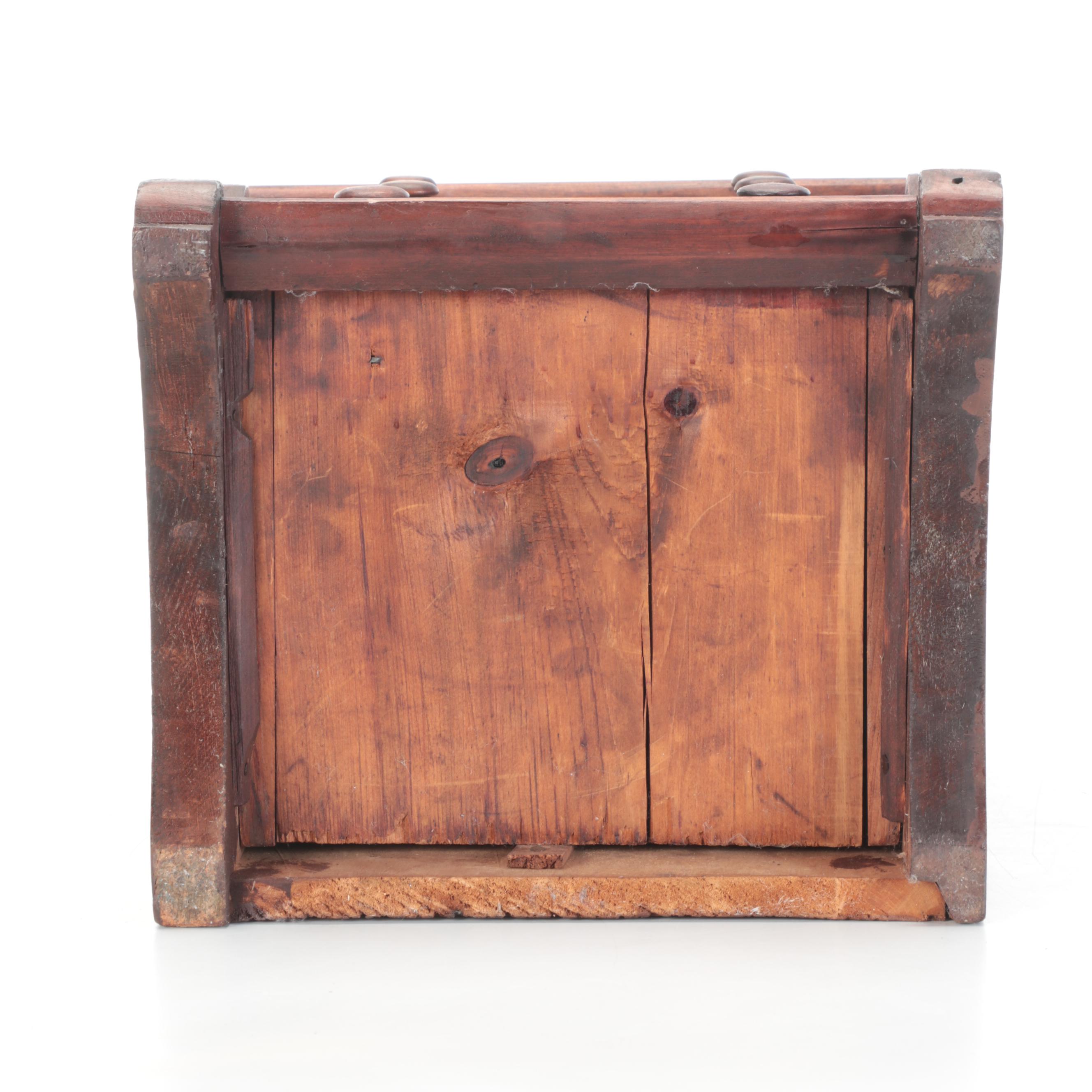 Victorian Miniature Pine Three-Drawer Chest, 19th Century