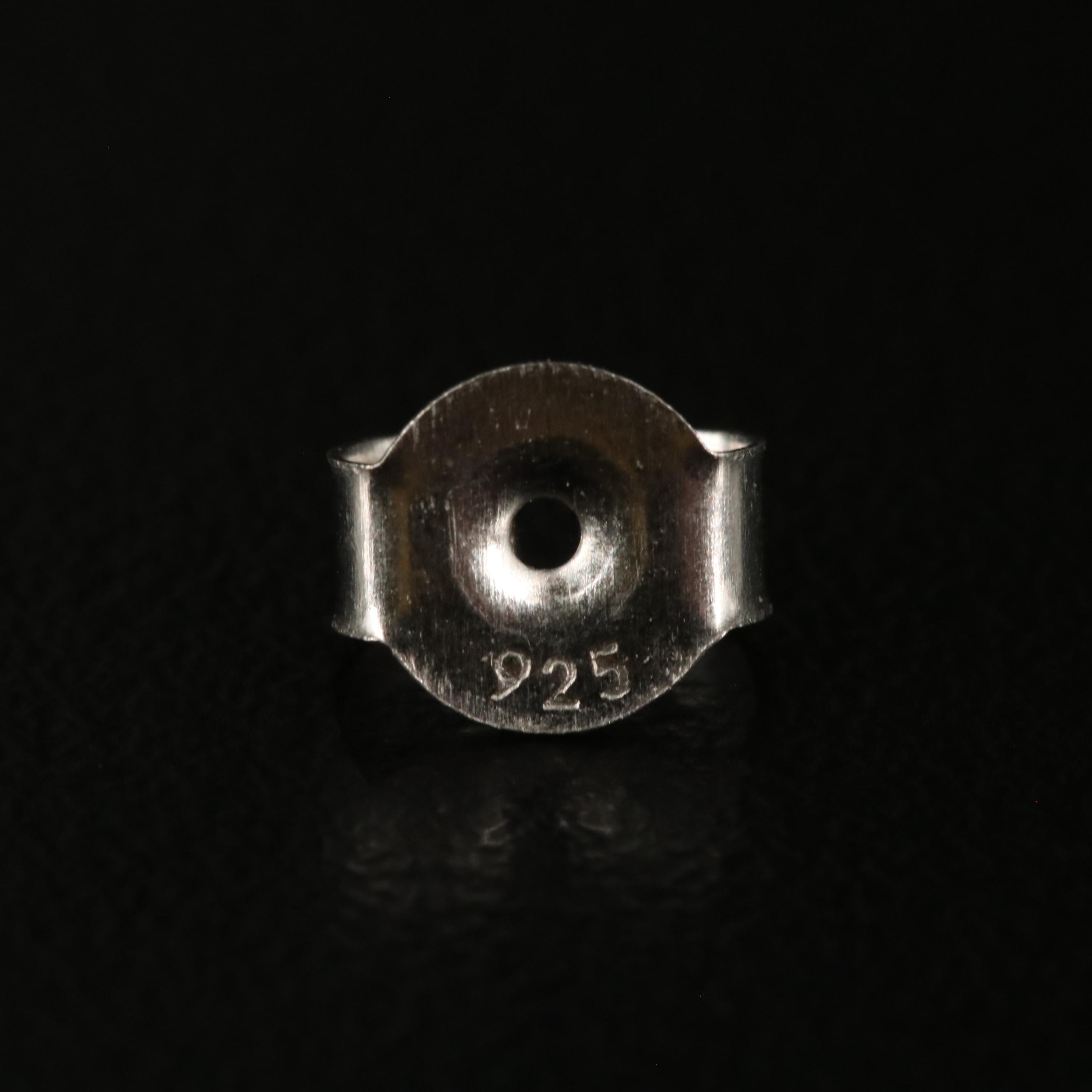 Sterling 3.00 CTW Diamond Solitaire Stud Earrings