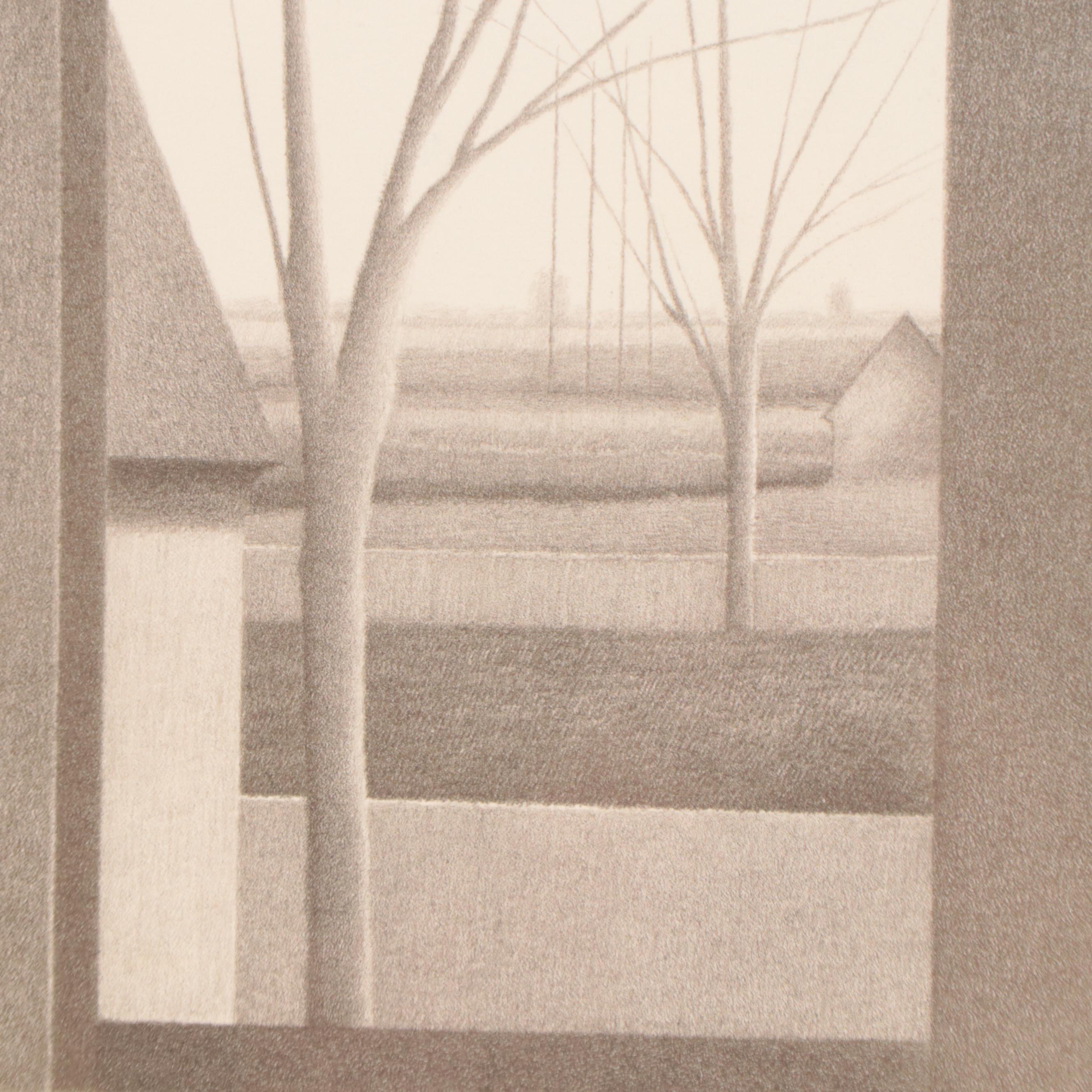 Robert Kipniss Lithograph "Autumn Window"