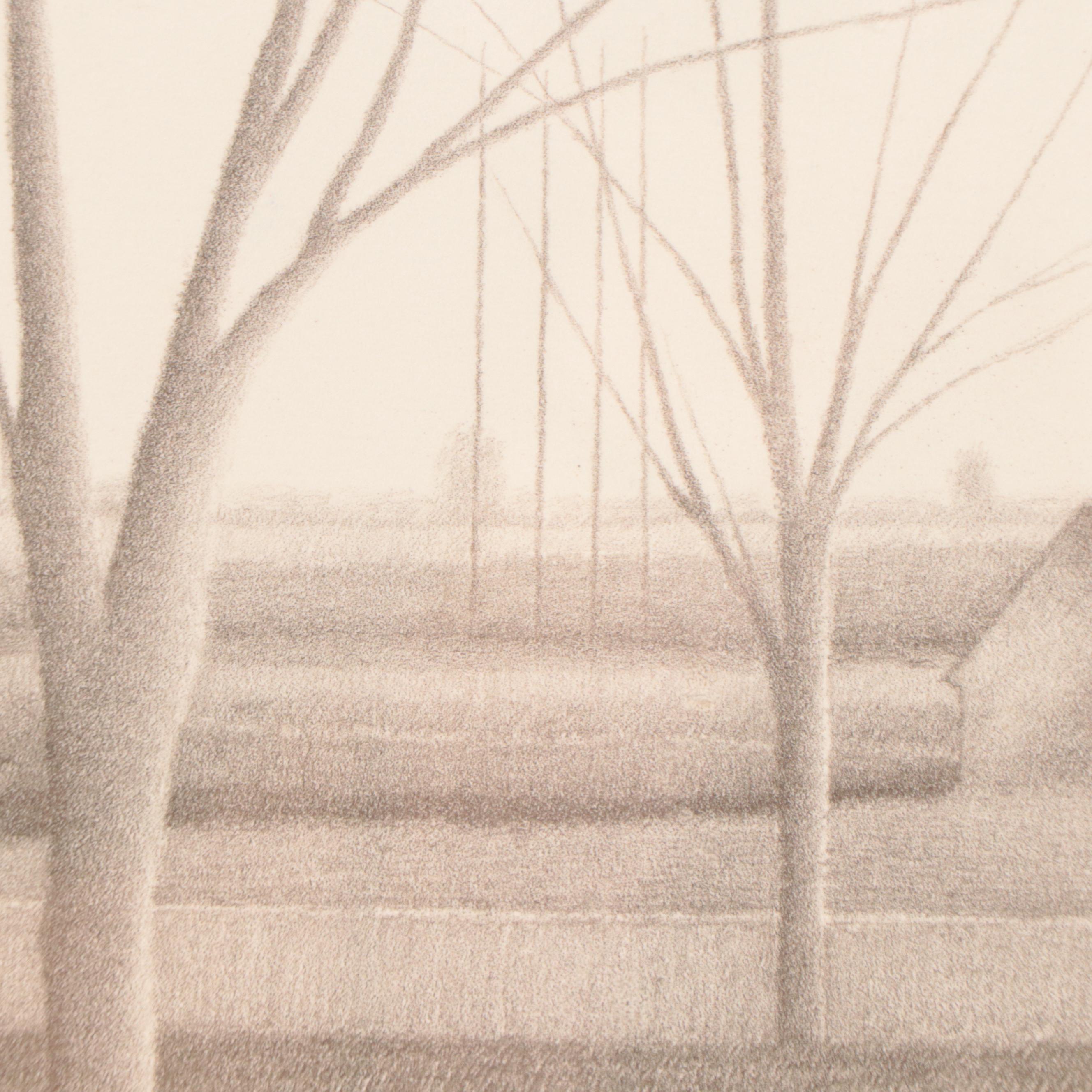 Robert Kipniss Lithograph "Autumn Window"