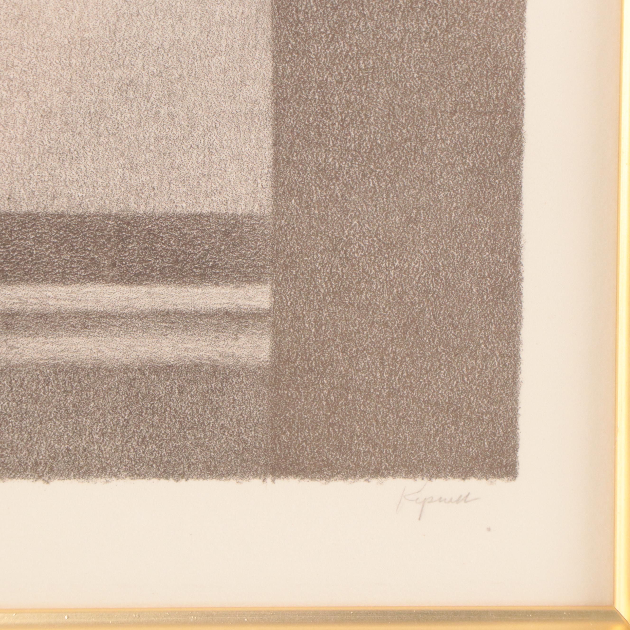 Robert Kipniss Lithograph "Autumn Window"