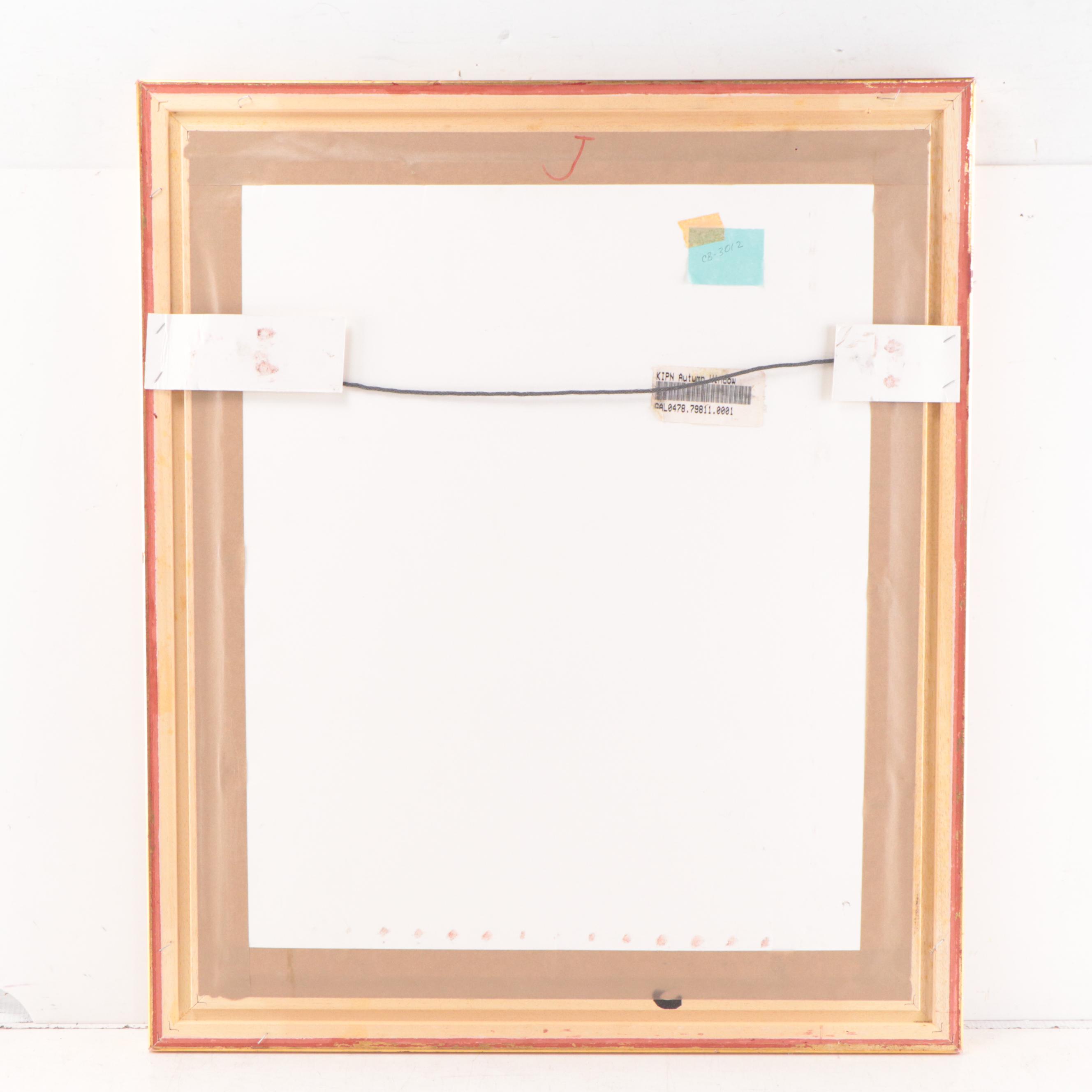 Robert Kipniss Lithograph "Autumn Window"