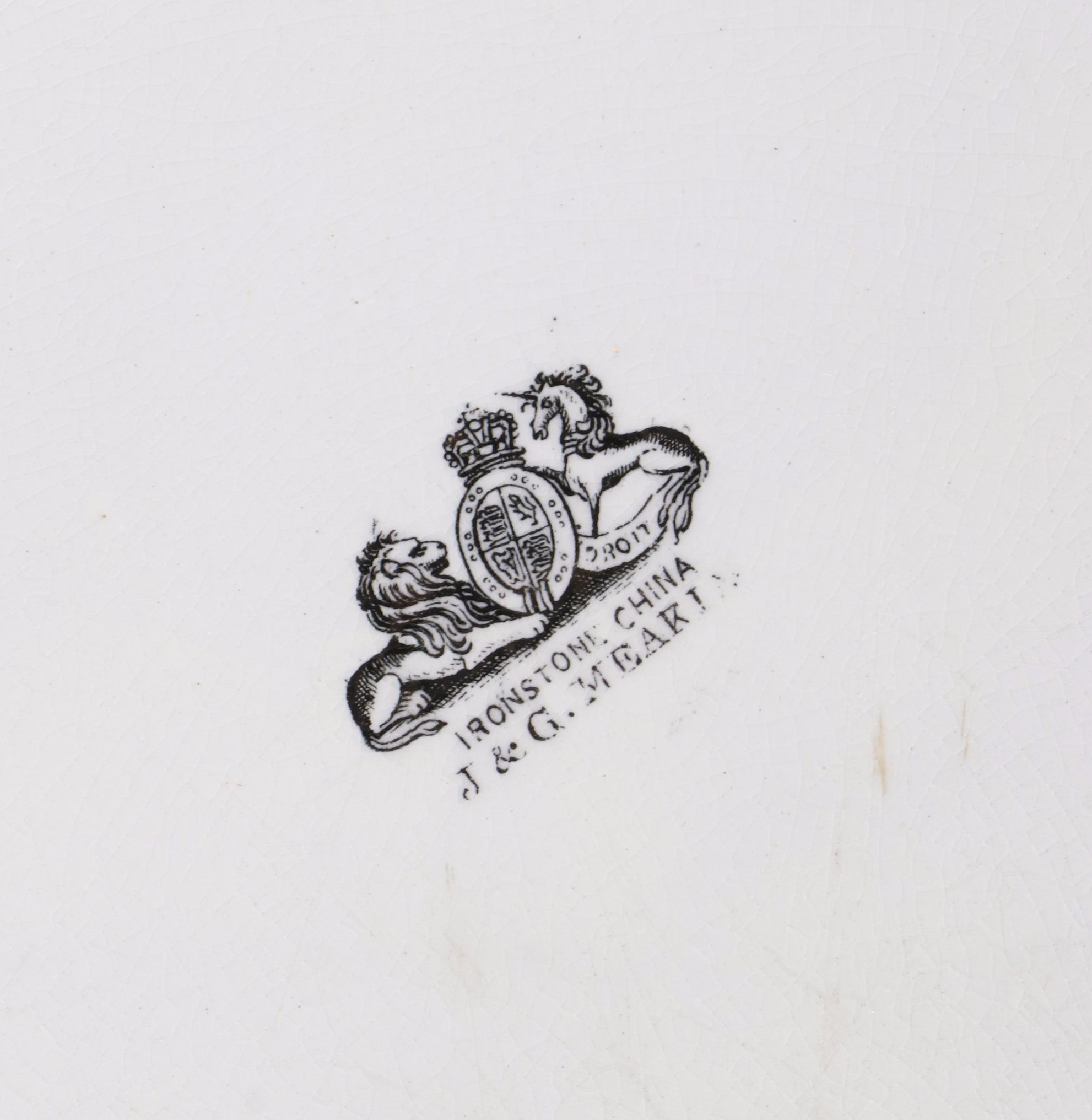 J. & G. Meakin Ironstone Platter with Blue and White Ironstone Collection