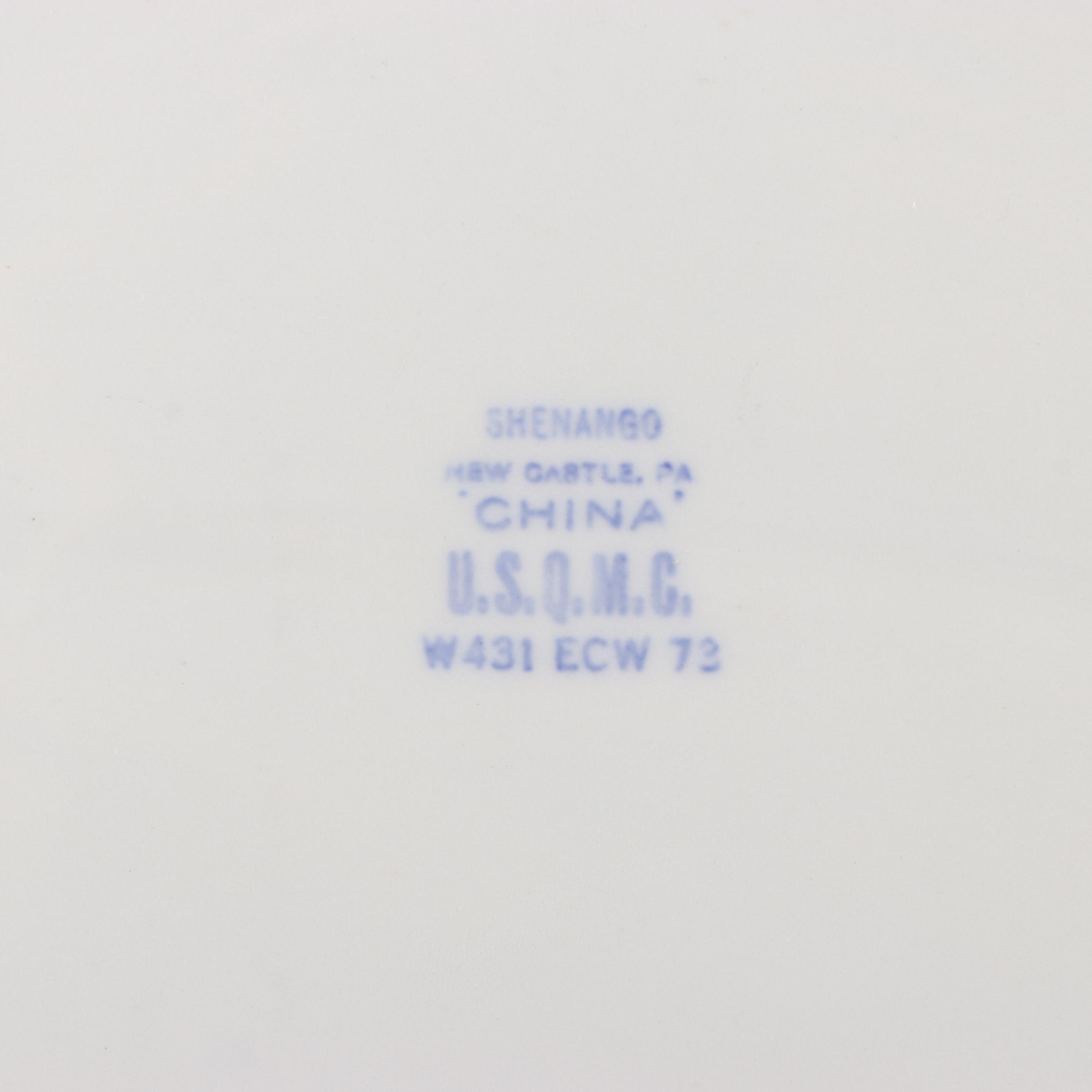 J. & G. Meakin Ironstone Platter with Blue and White Ironstone Collection