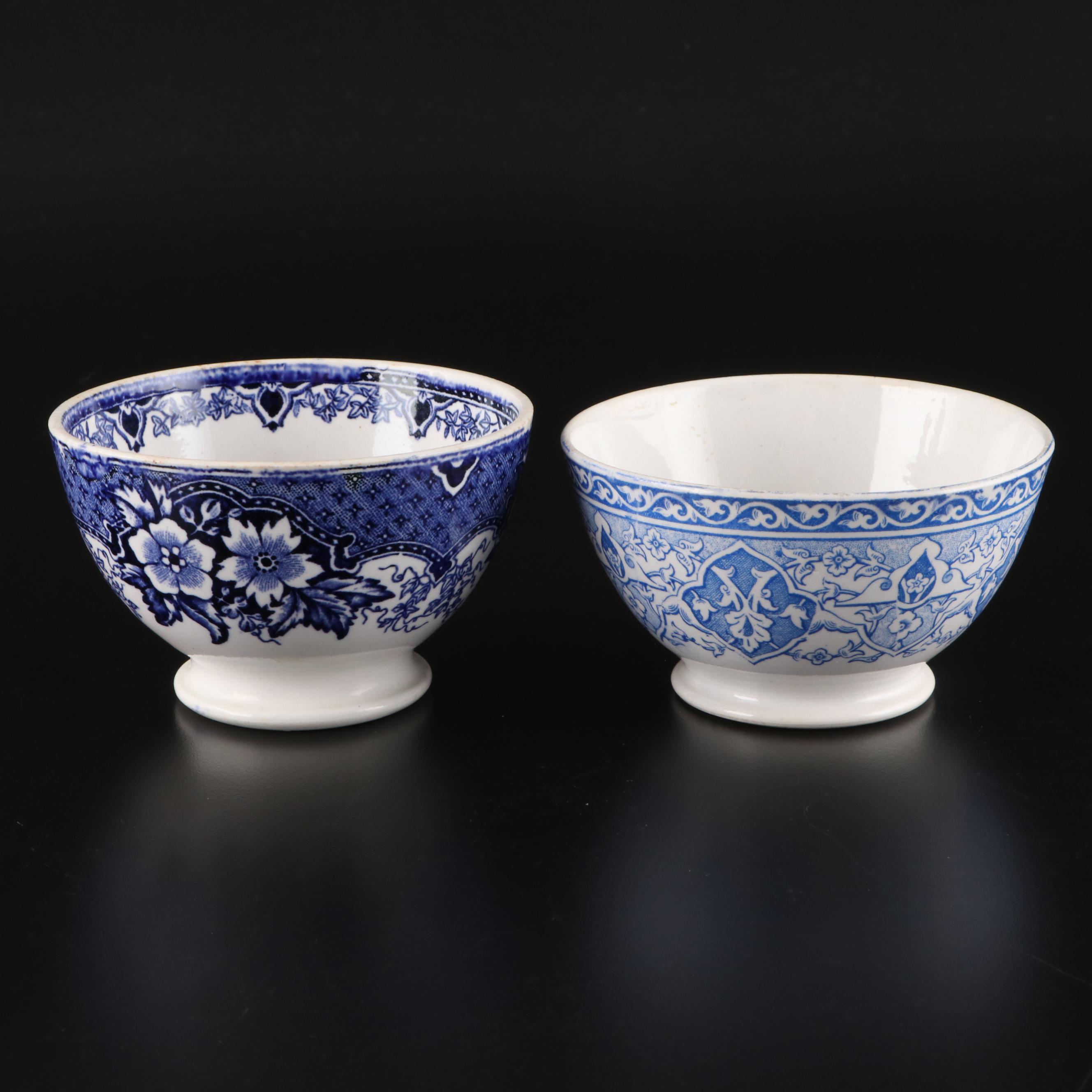 J. & G. Meakin Ironstone Platter with Blue and White Ironstone Collection