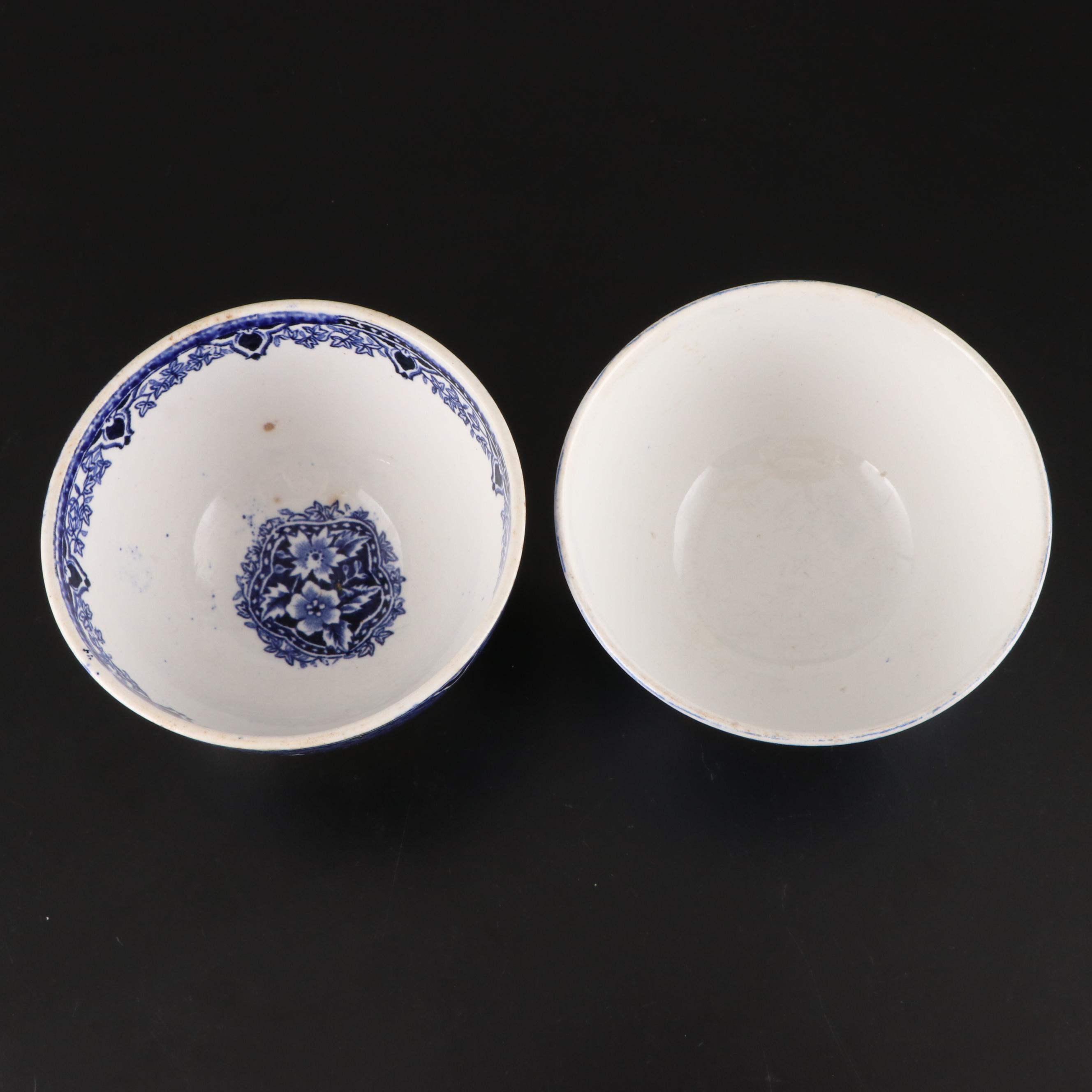 J. & G. Meakin Ironstone Platter with Blue and White Ironstone Collection