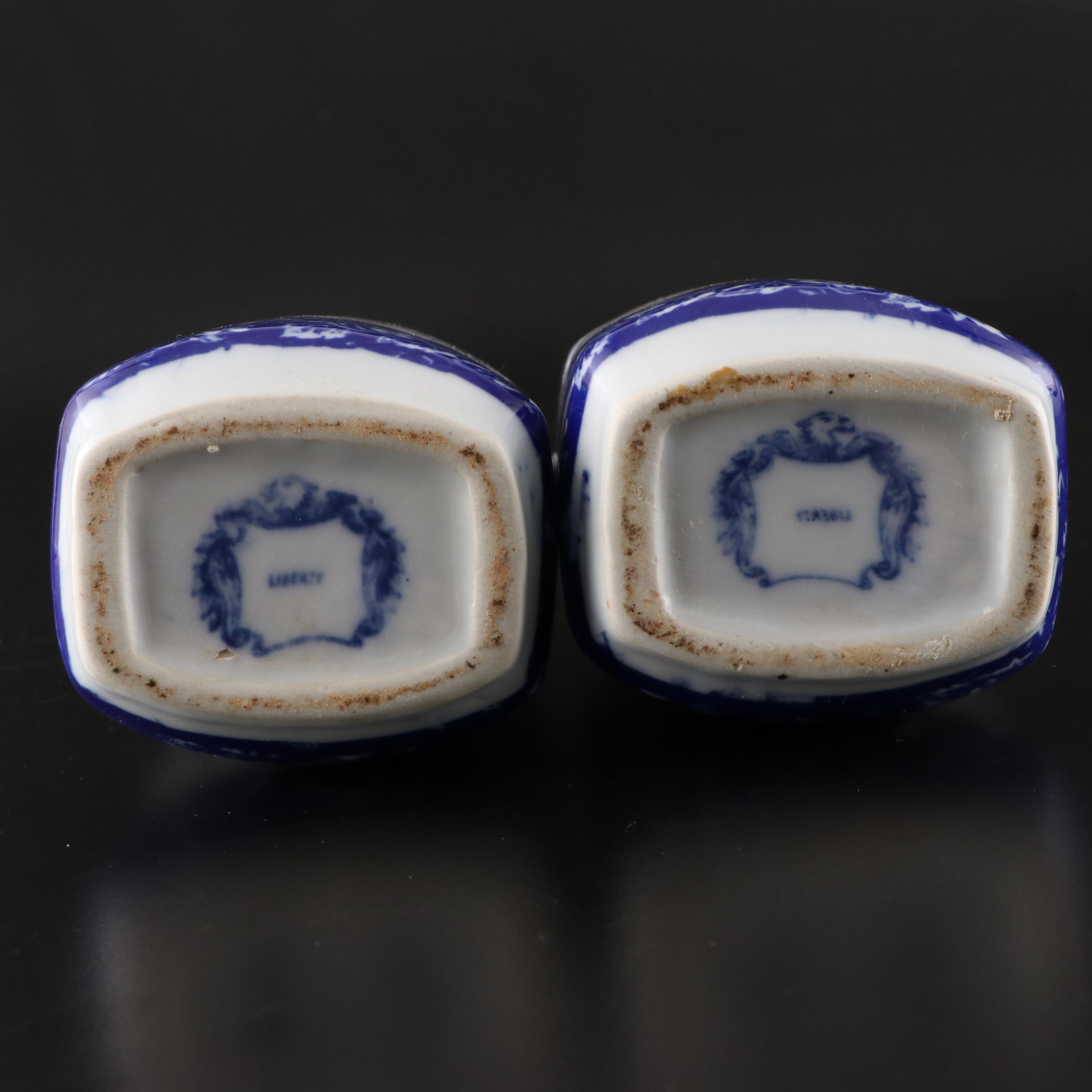 J. & G. Meakin Ironstone Platter with Blue and White Ironstone Collection