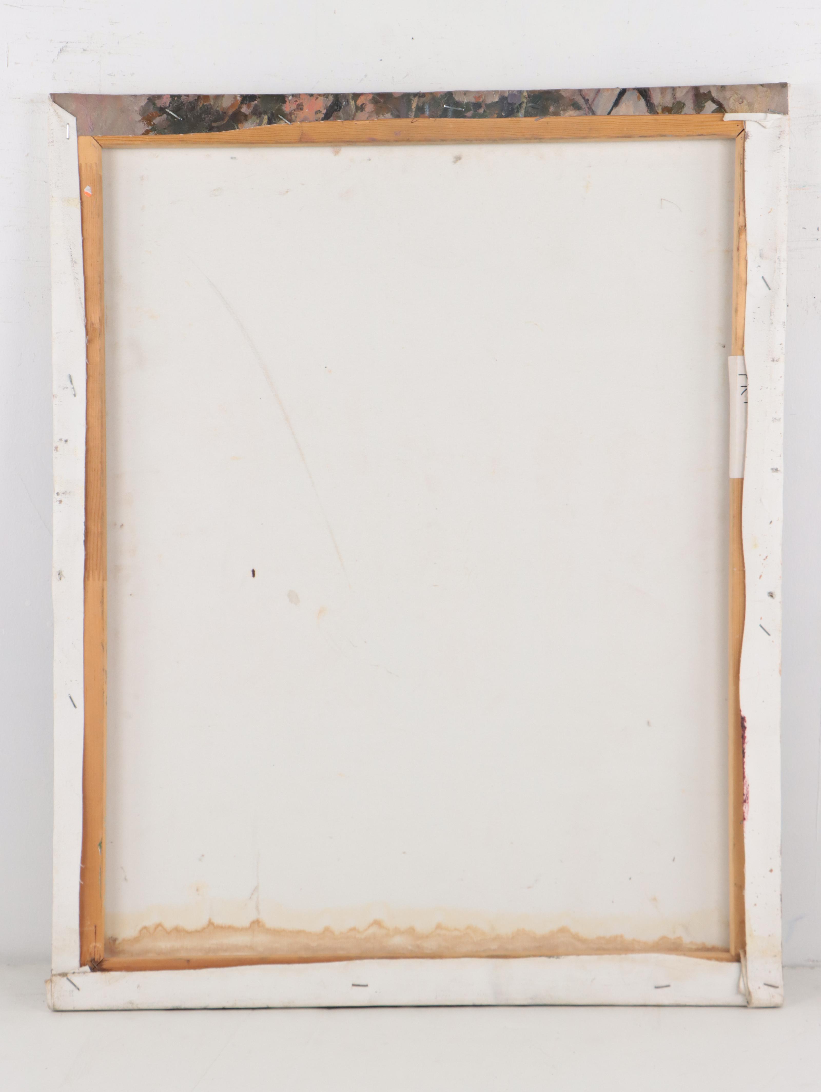 Russell Ricks Oil Painting of Forest Landscape