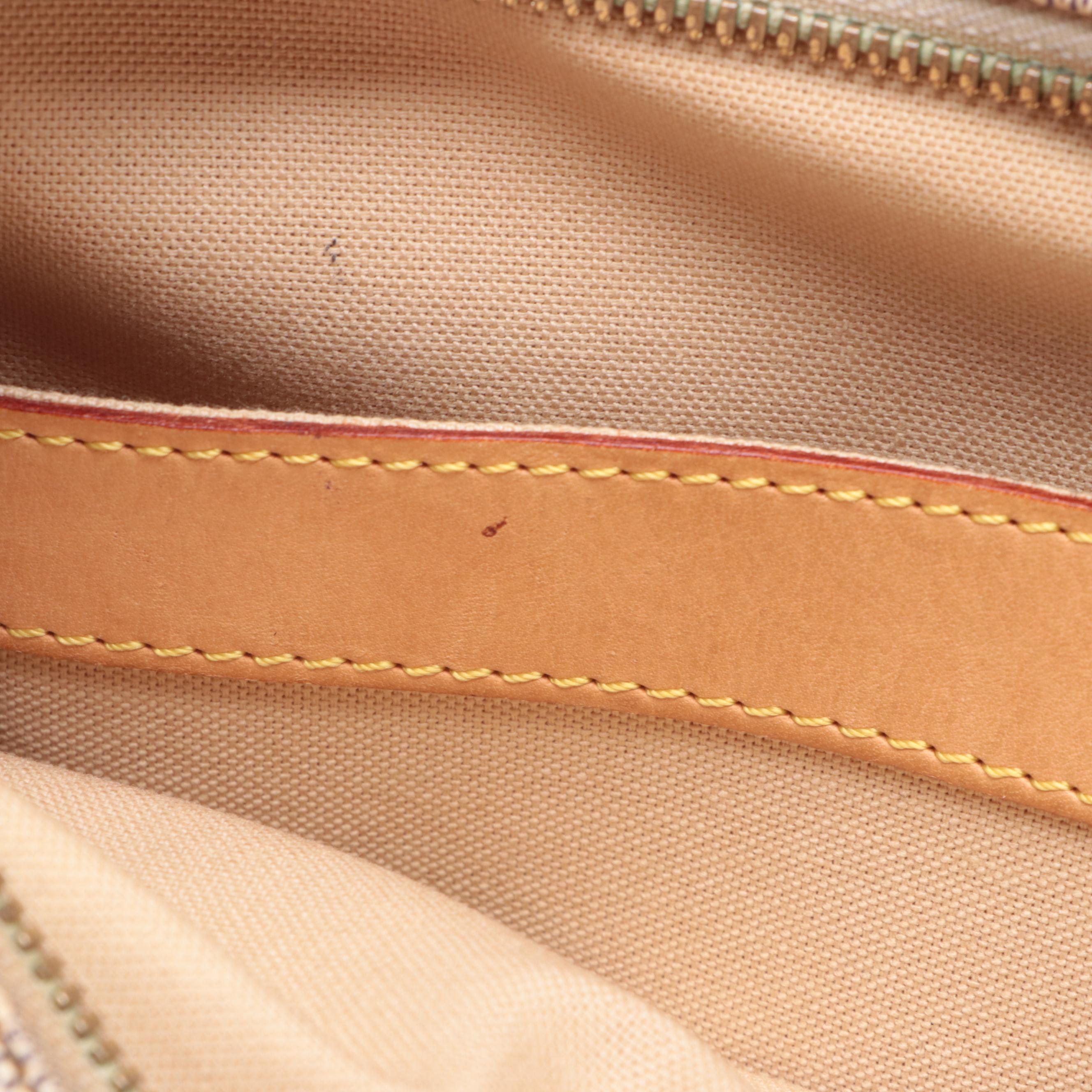 Louis Vuitton Naviglio Shoulder Bag in Damier Azur Canvas and Vachetta Leather