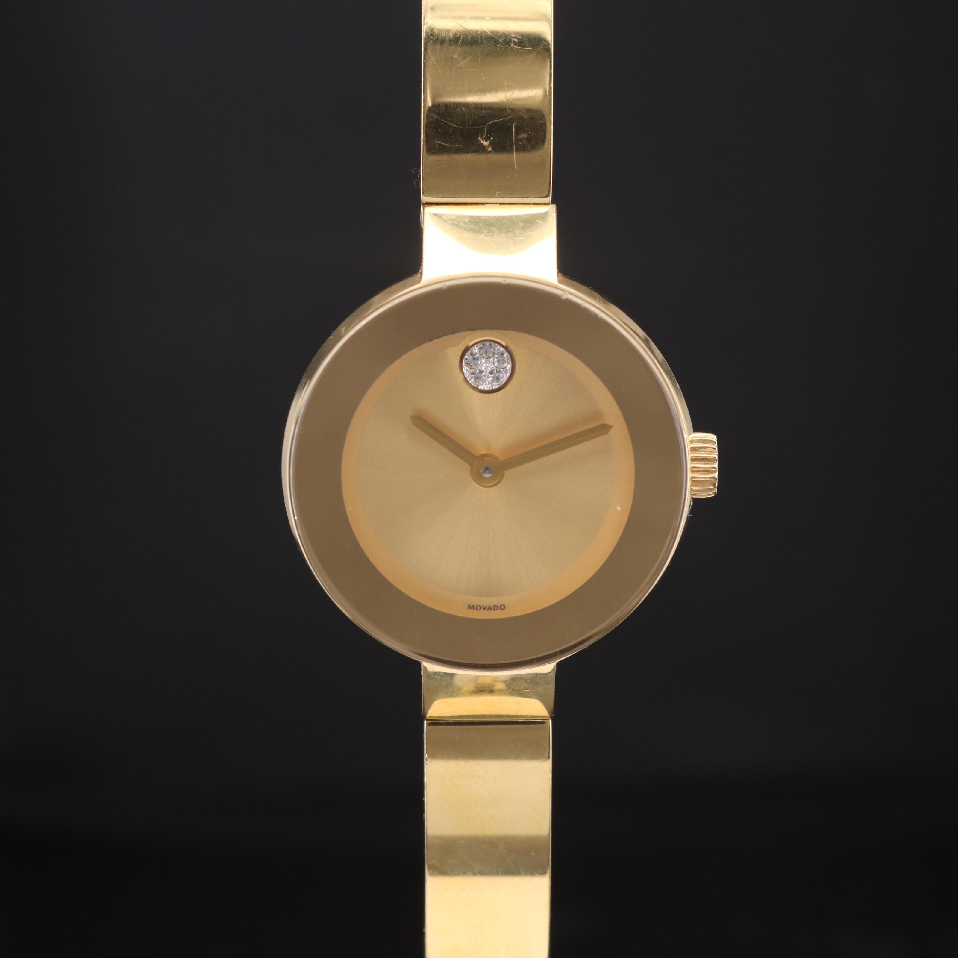 Movado Bold Stainless Steel Watch