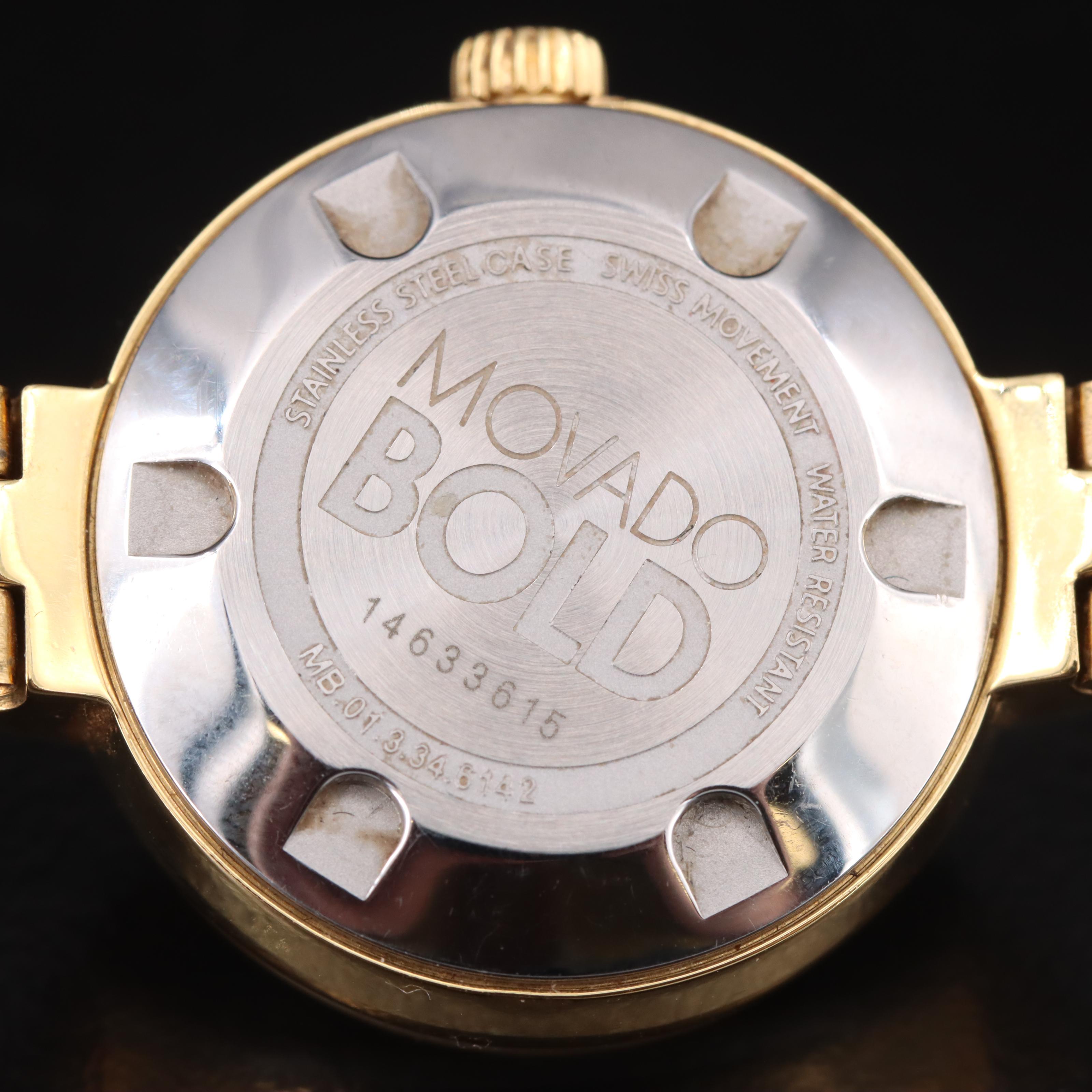 Movado Bold Stainless Steel Watch