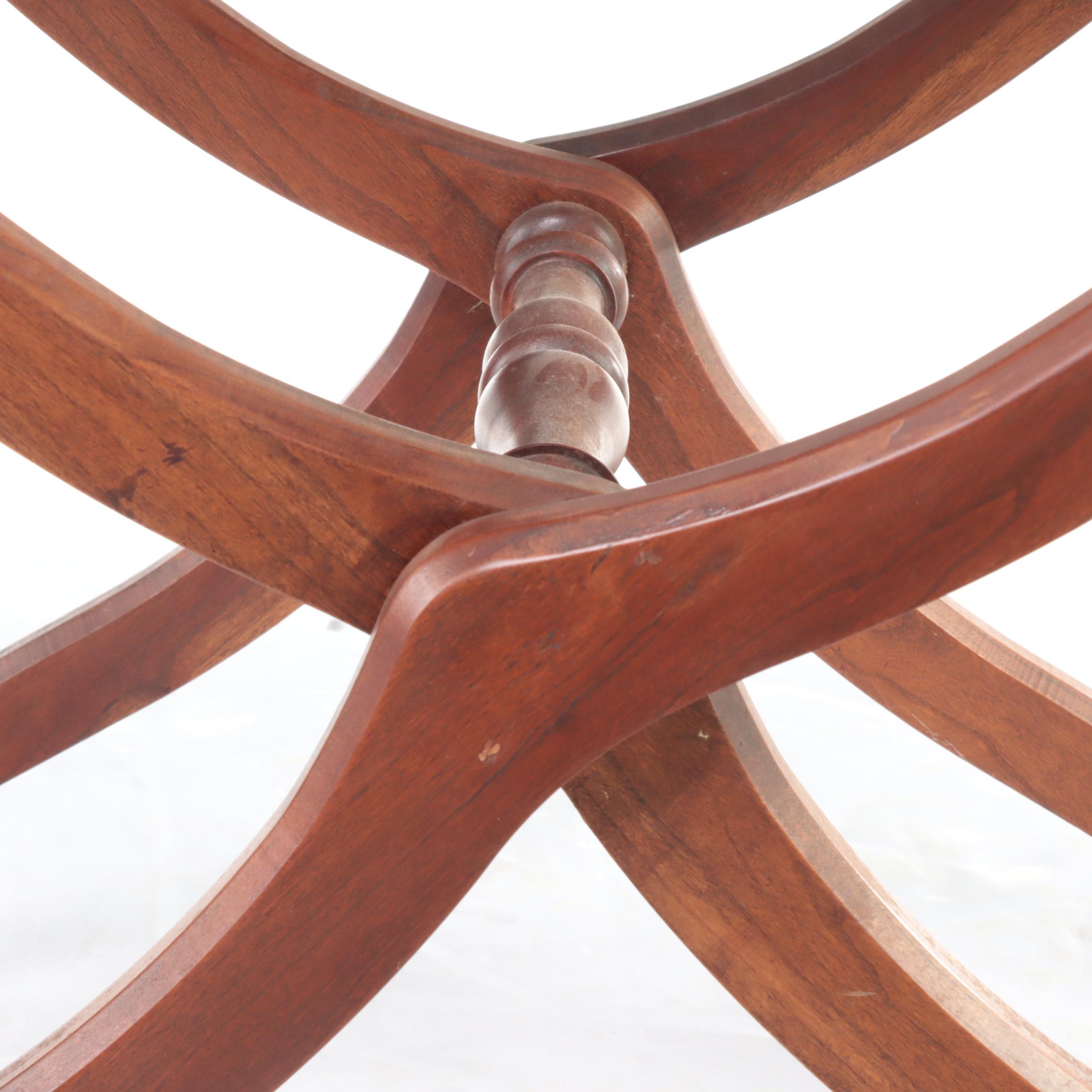 The Bartley Collection Ltd. Victorian Style Mahogany Folding Campaign Table