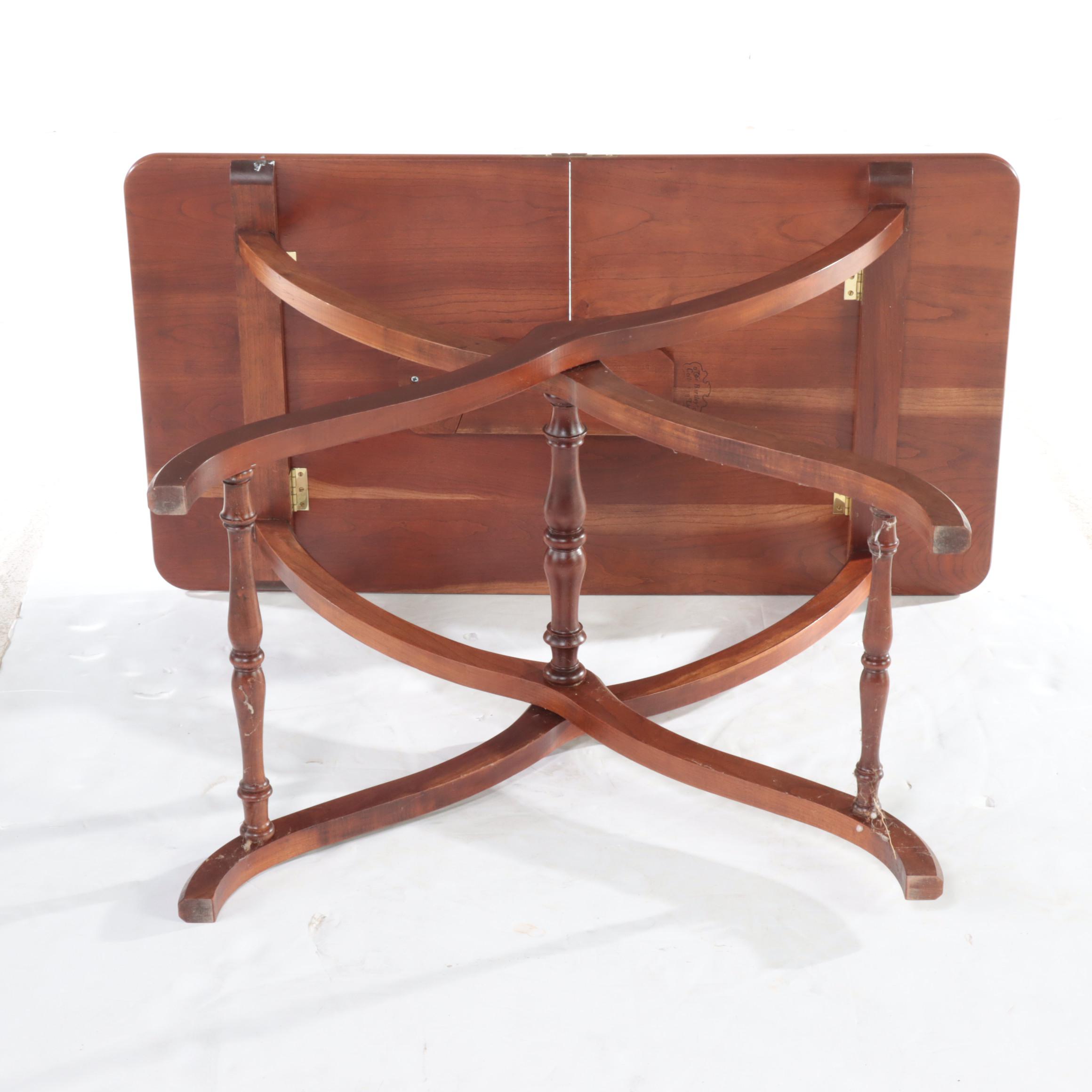 The Bartley Collection Ltd. Victorian Style Mahogany Folding Campaign Table