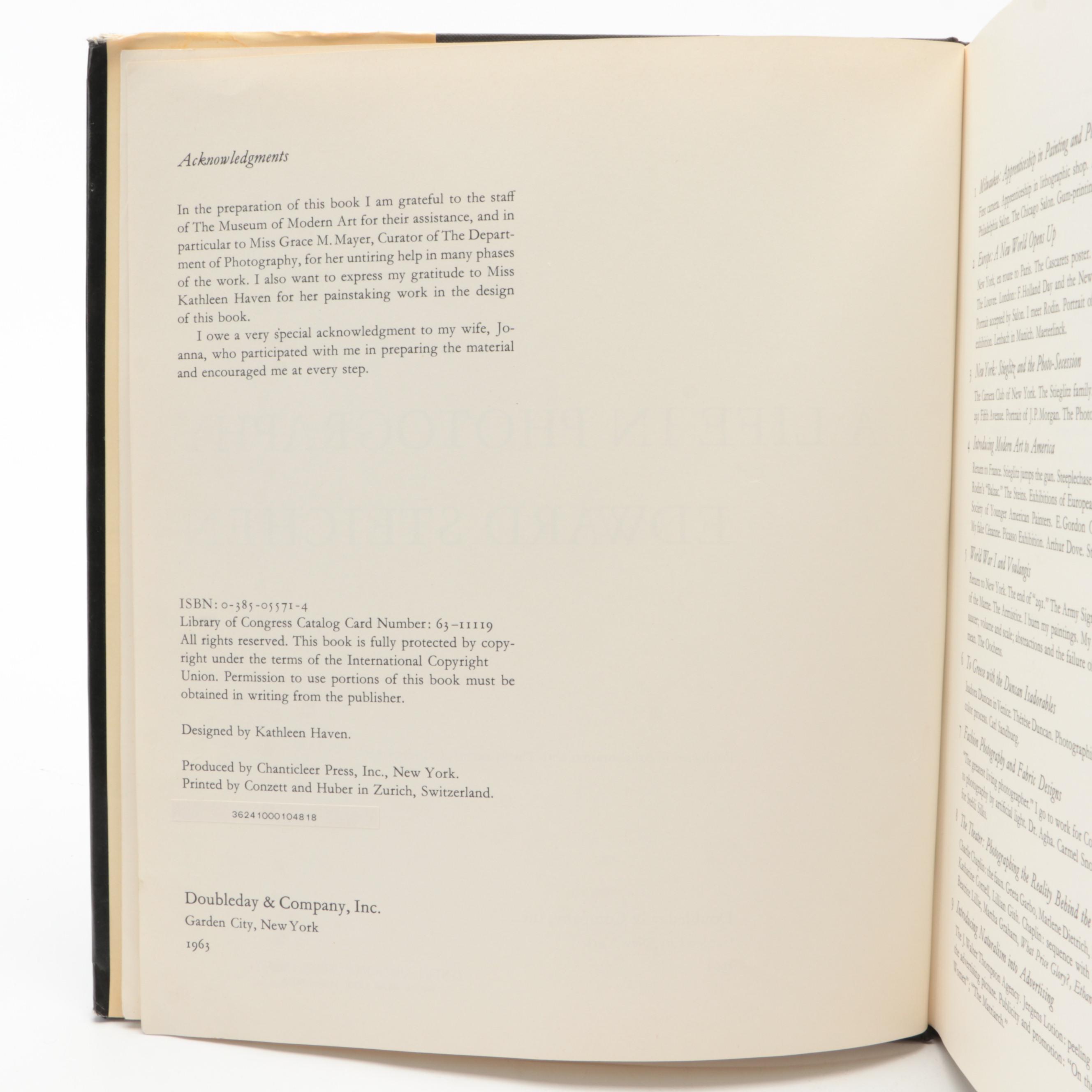 "A Life In Photography" by Edward Steichen, 1963