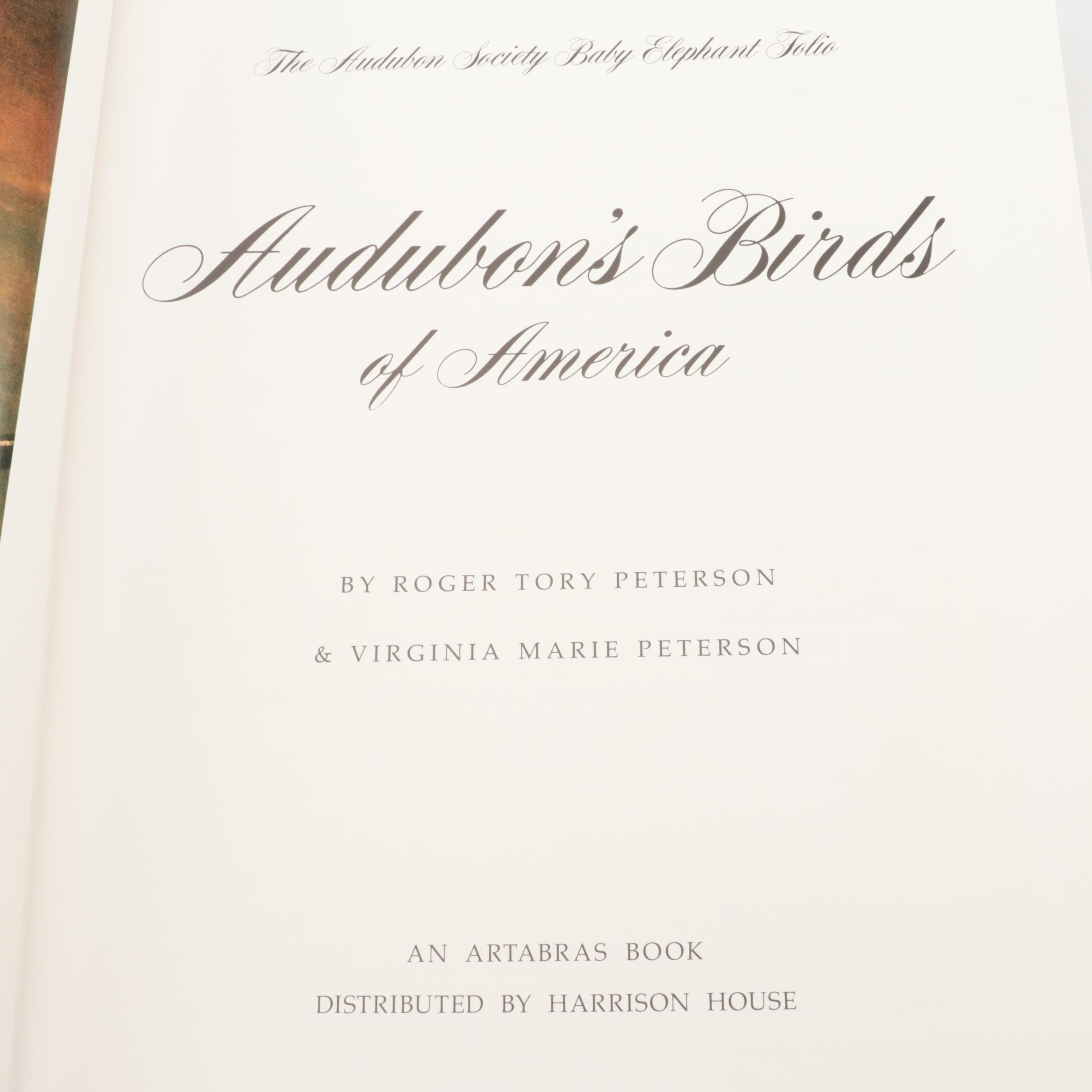 "Audubon's Birds of America" Baby Elephant Folio by the Petersons, 1985