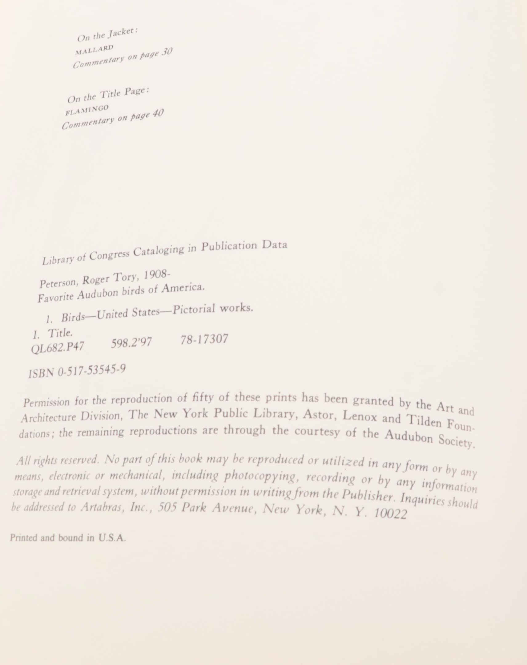 "The Living World of Audubon" and "Favorite Audubon Birds of America"